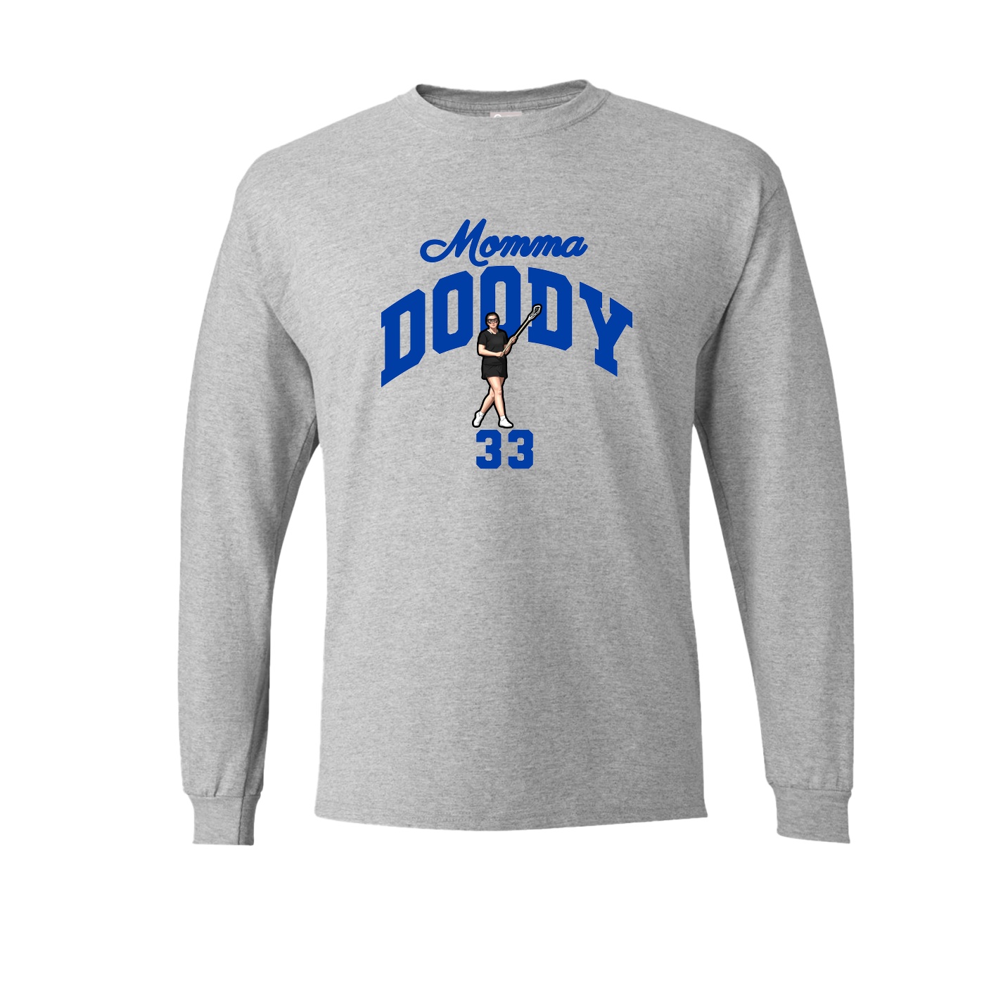 Long Sleeve Tee — Mothers Day Arch in Grey