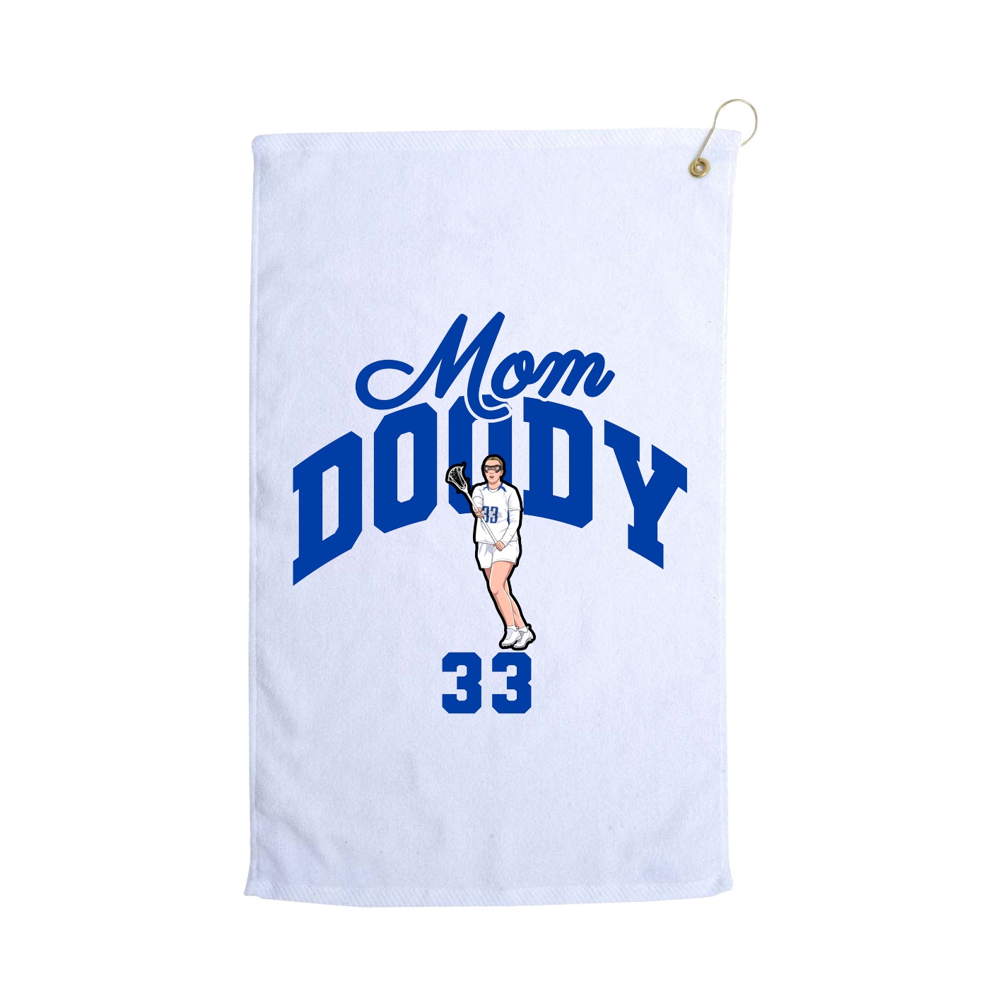 Golf Towel — Mothers Day Arch in White
