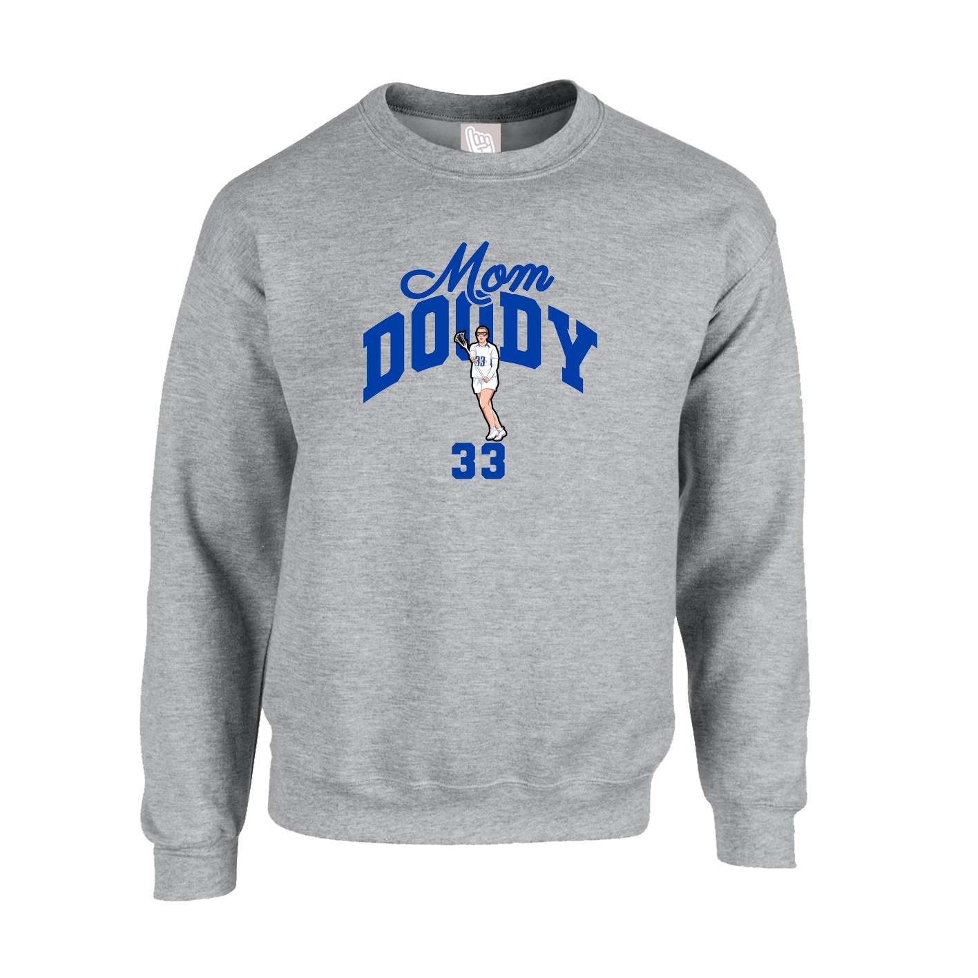 Fleece Crew — Mothers Day Arch in Grey
