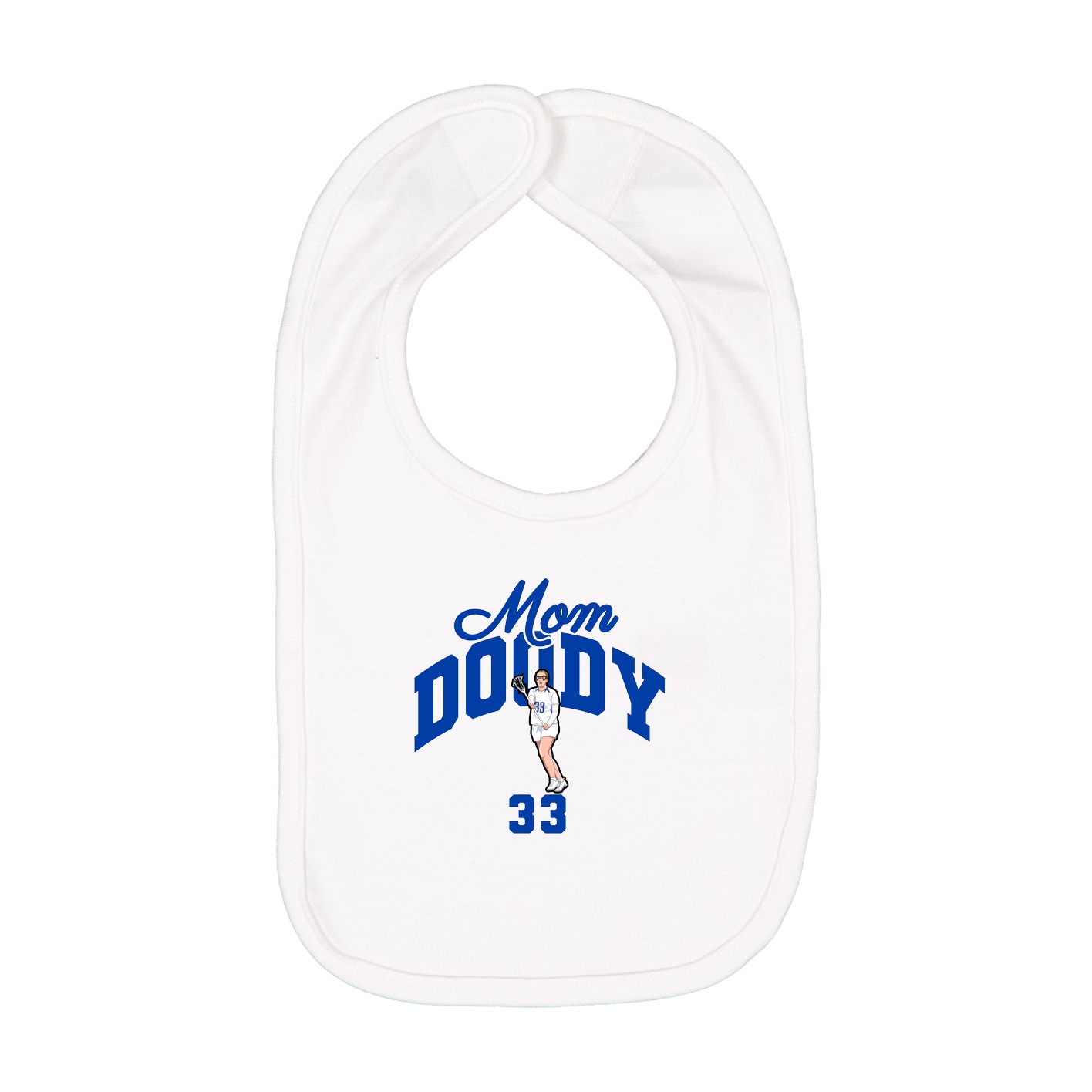 Infant Bib — Mothers Day Arch in White