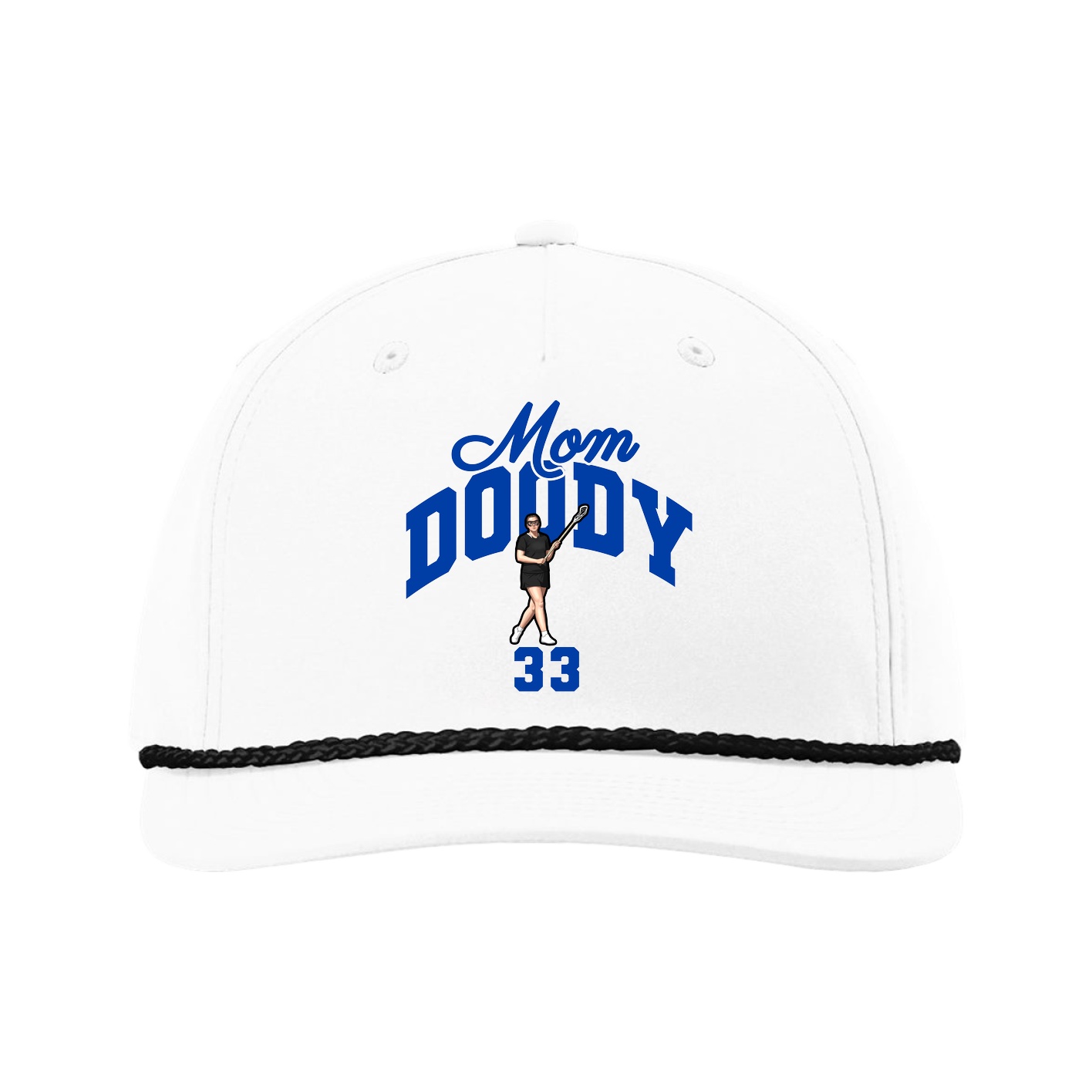 Five-Panel Classic Rope Cap — Mothers Day Arch in White