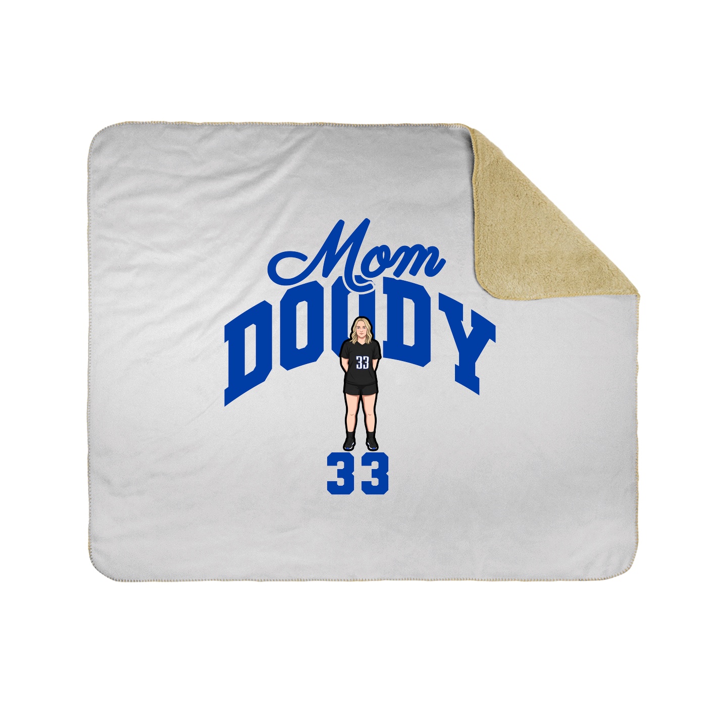 Throw Blanket — Mothers Day Arch in White