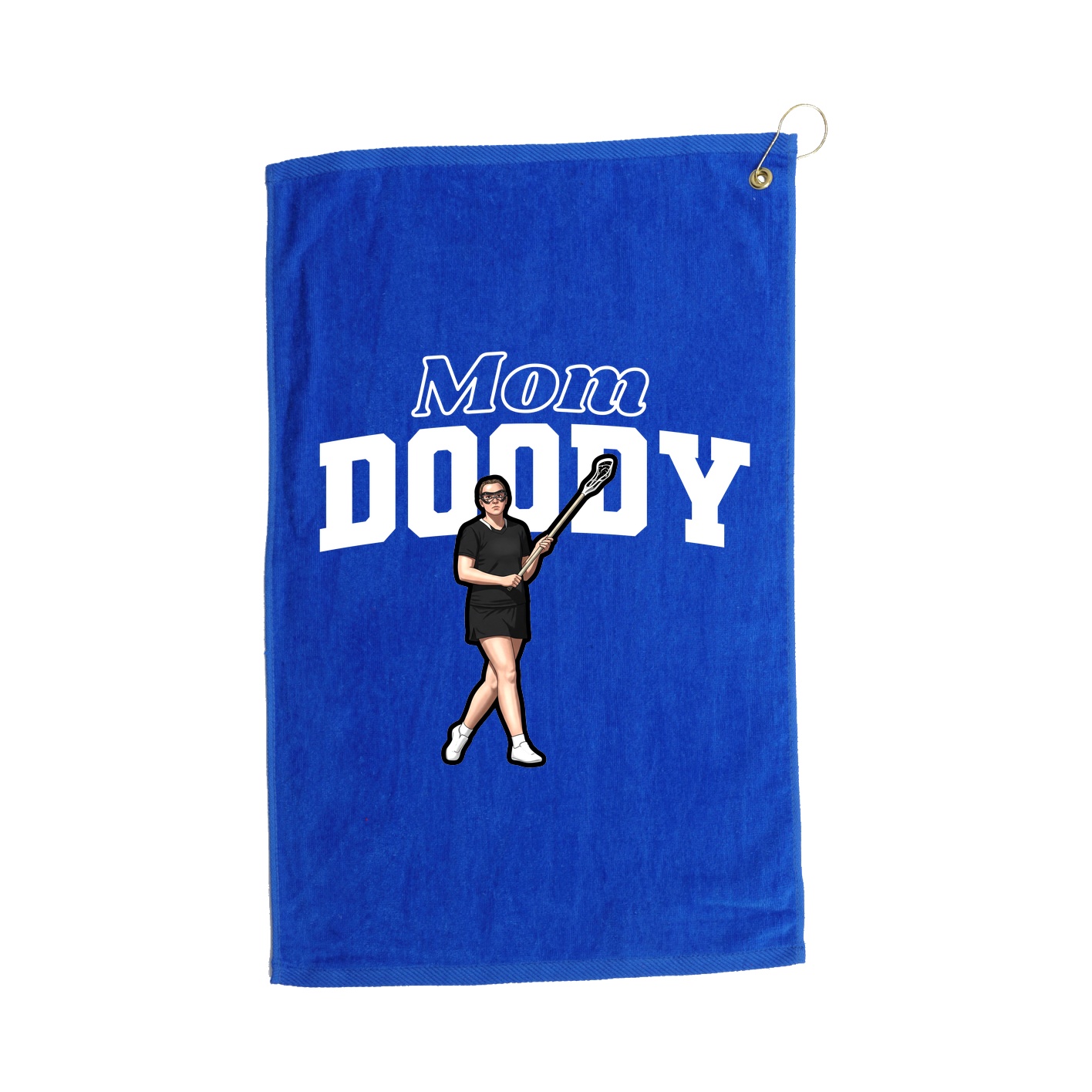 Golf Towel — Mothers Day Block in Royal