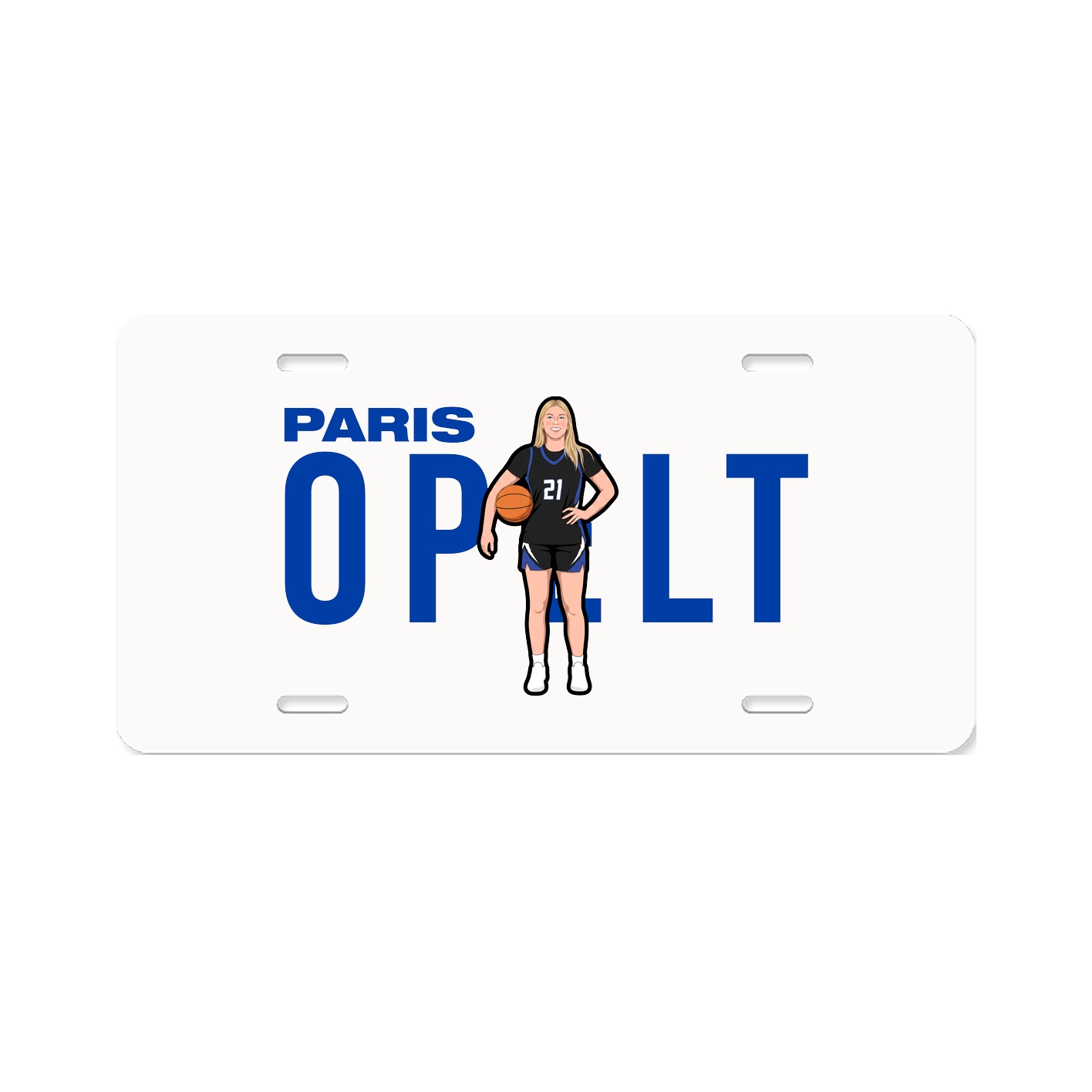 License Plate — Player Name in Classic