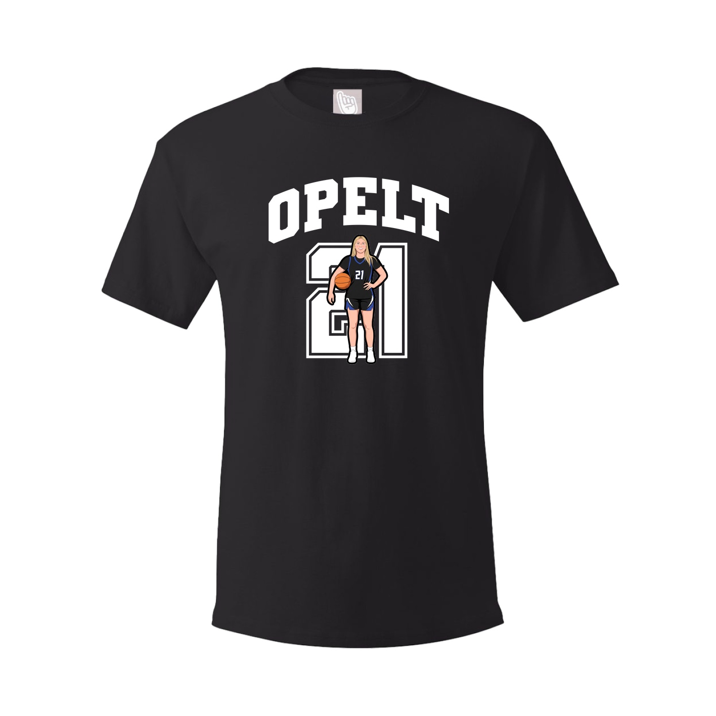 Youth Tee — Number in Black
