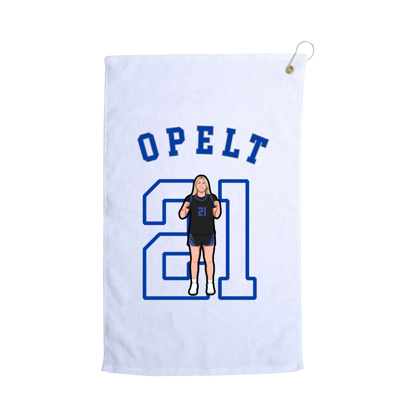 Golf Towel — Shirsey Arch in White