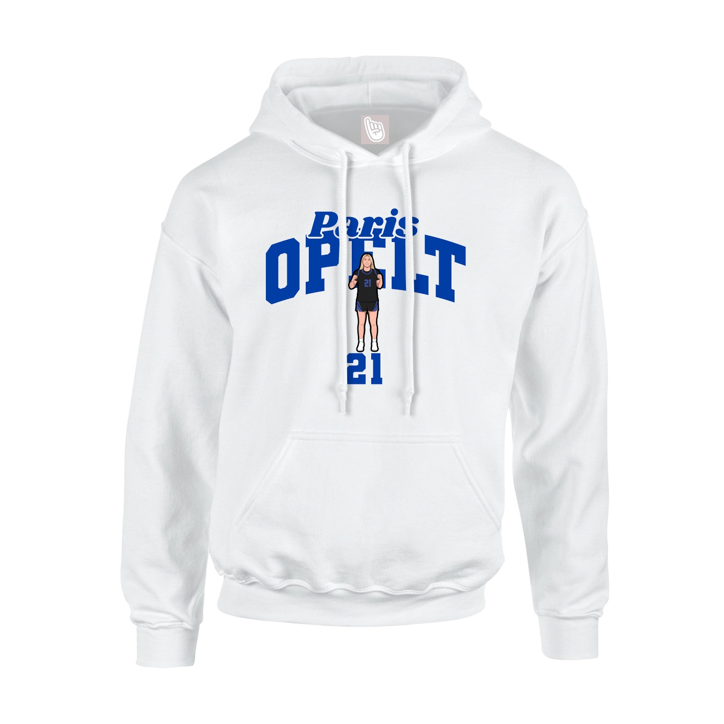 Hoodie — Signature Arch in White