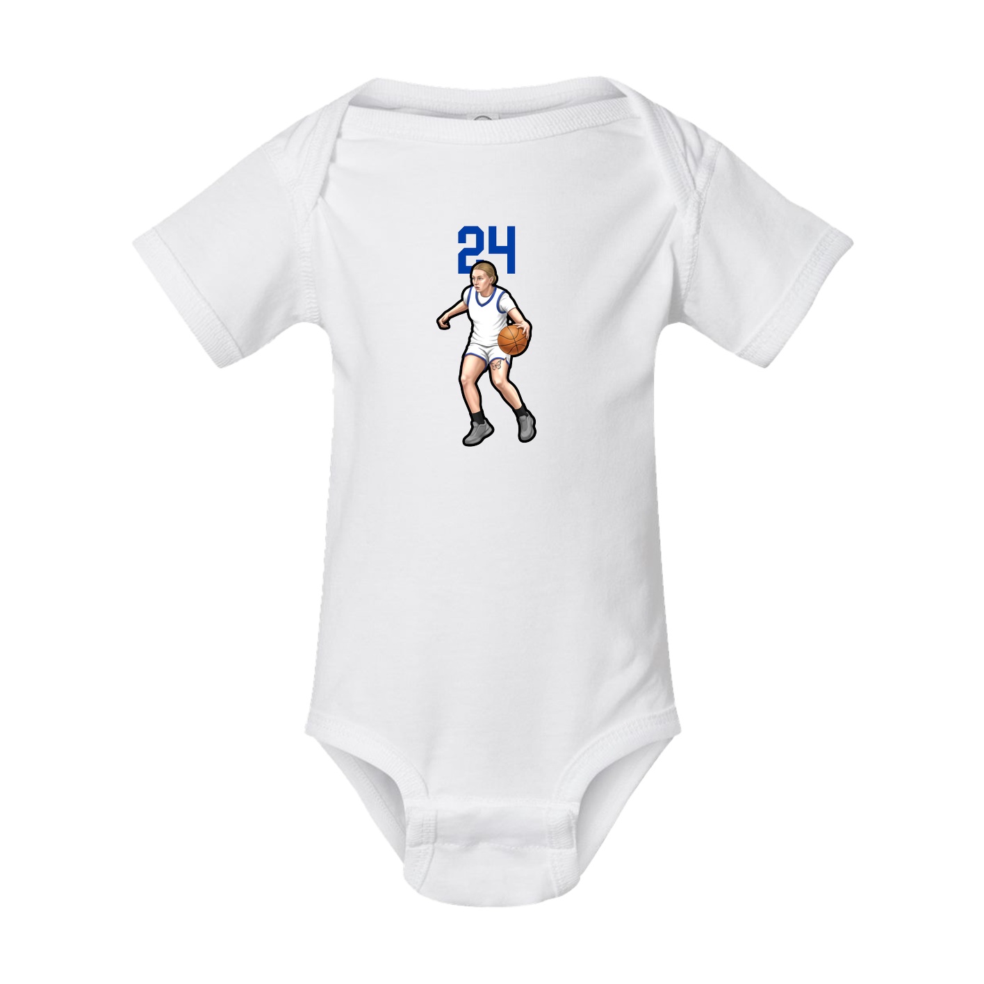 Baby Onesie — Number Top in White