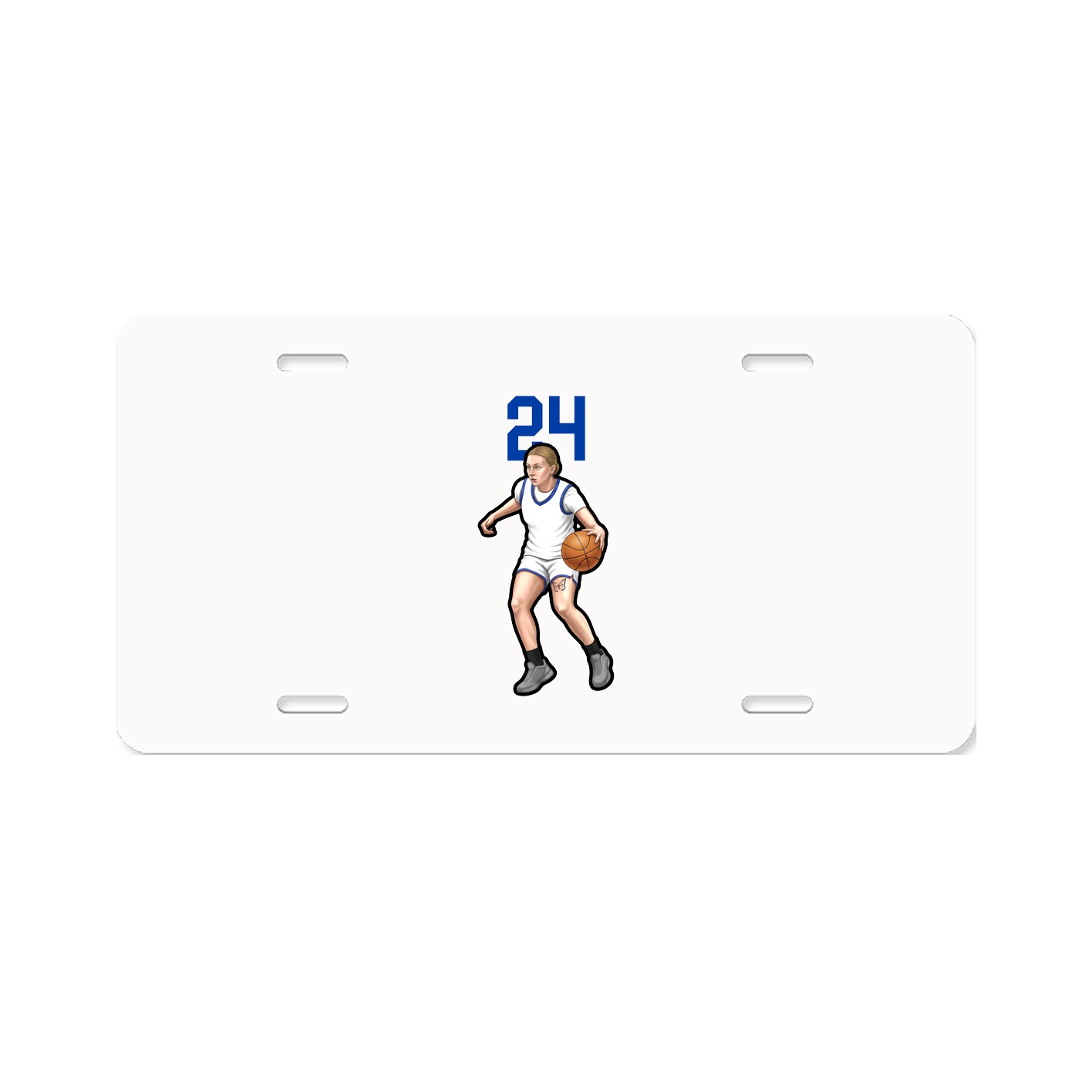 License Plate — Number Top in Classic