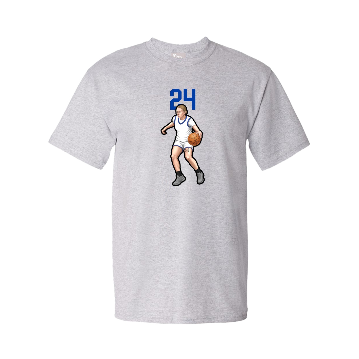 Youth Tee — Number Top in Grey