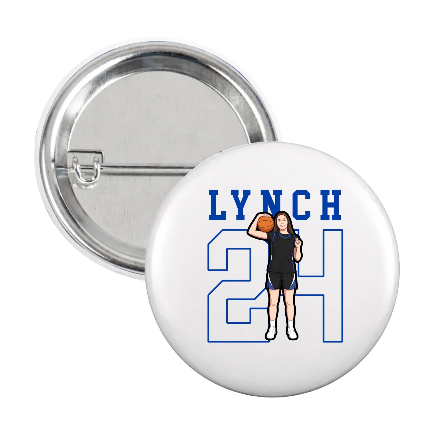 Game Day Button — Shirsey in White