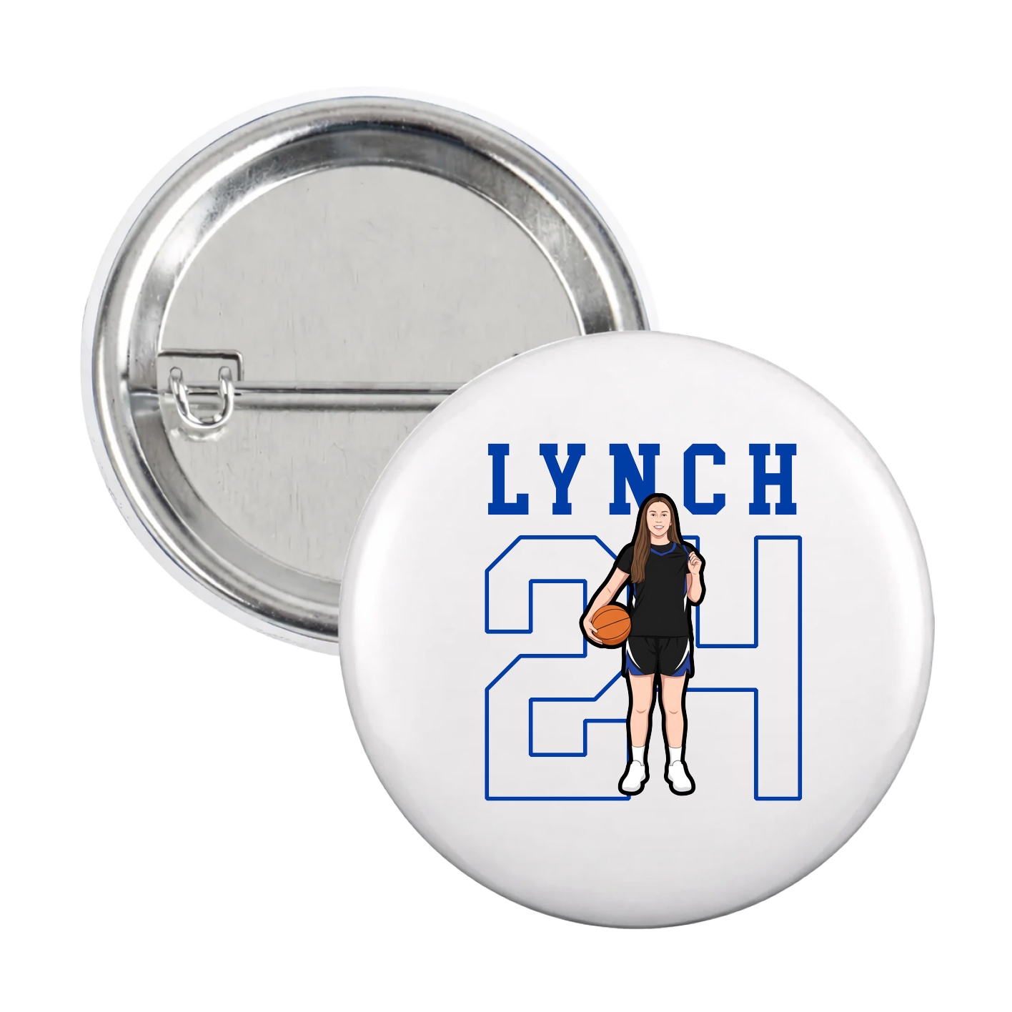 Game Day Button — Shirsey in White