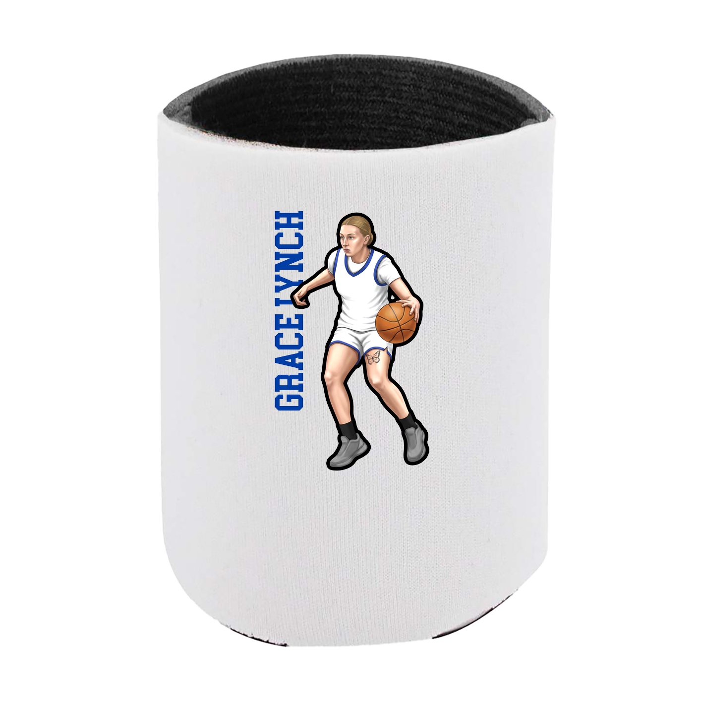 Can Holder — Name Vertical in White