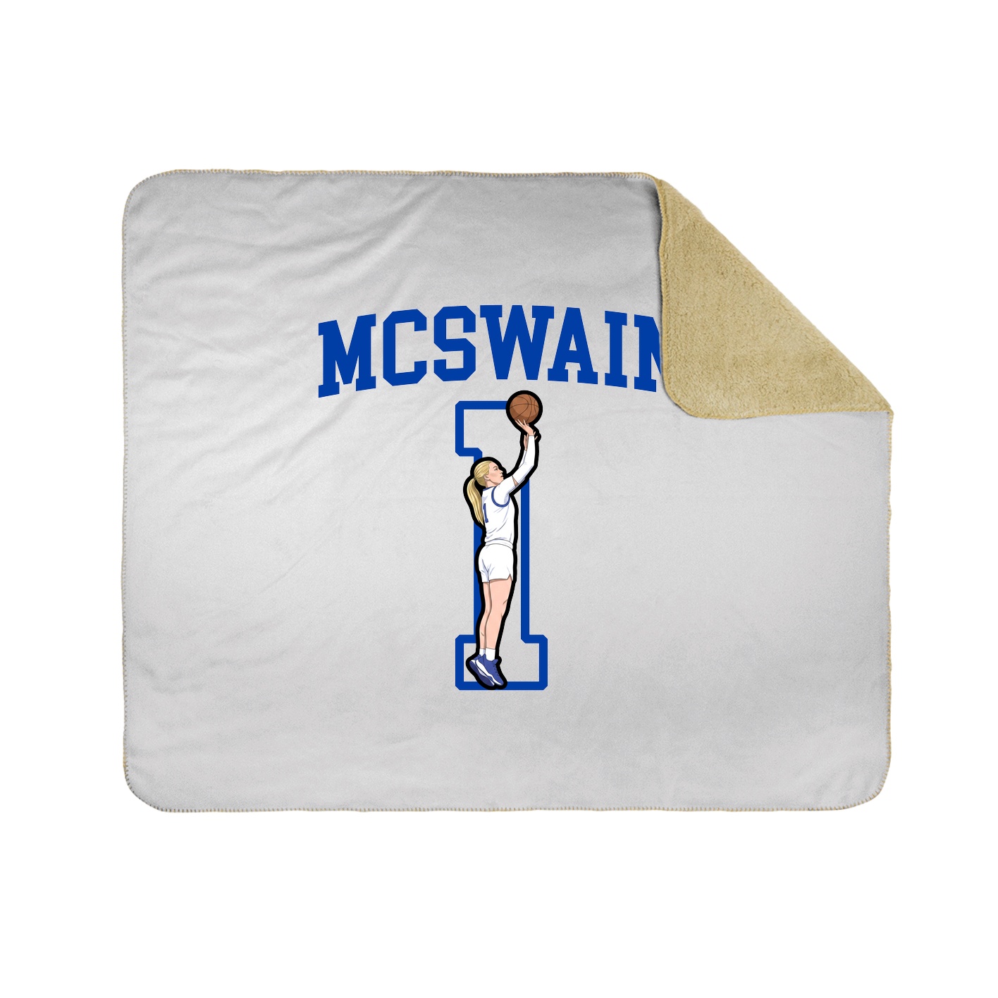 Throw Blanket — Shirsey in White