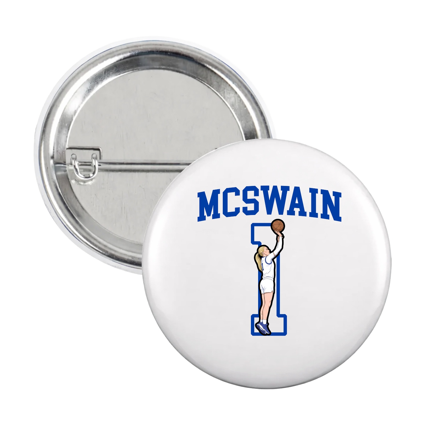 Game Day Button — Shirsey in White