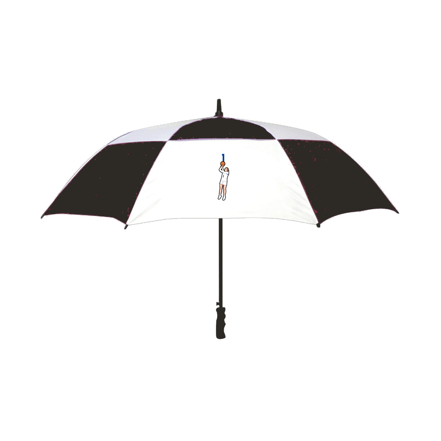 Golf Umbrella — Number Top in Black