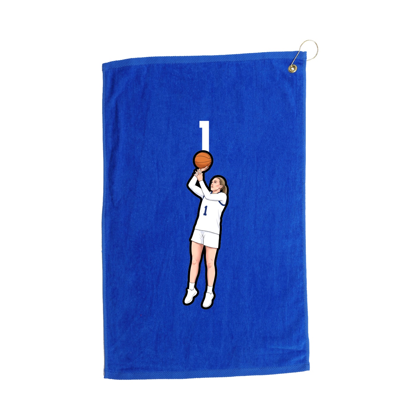Golf Towel — Number Top in Royal