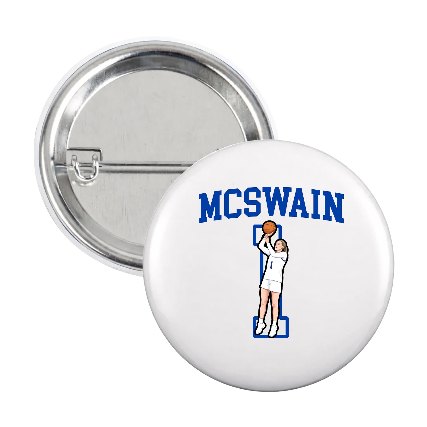 Game Day Button — Shirsey in White