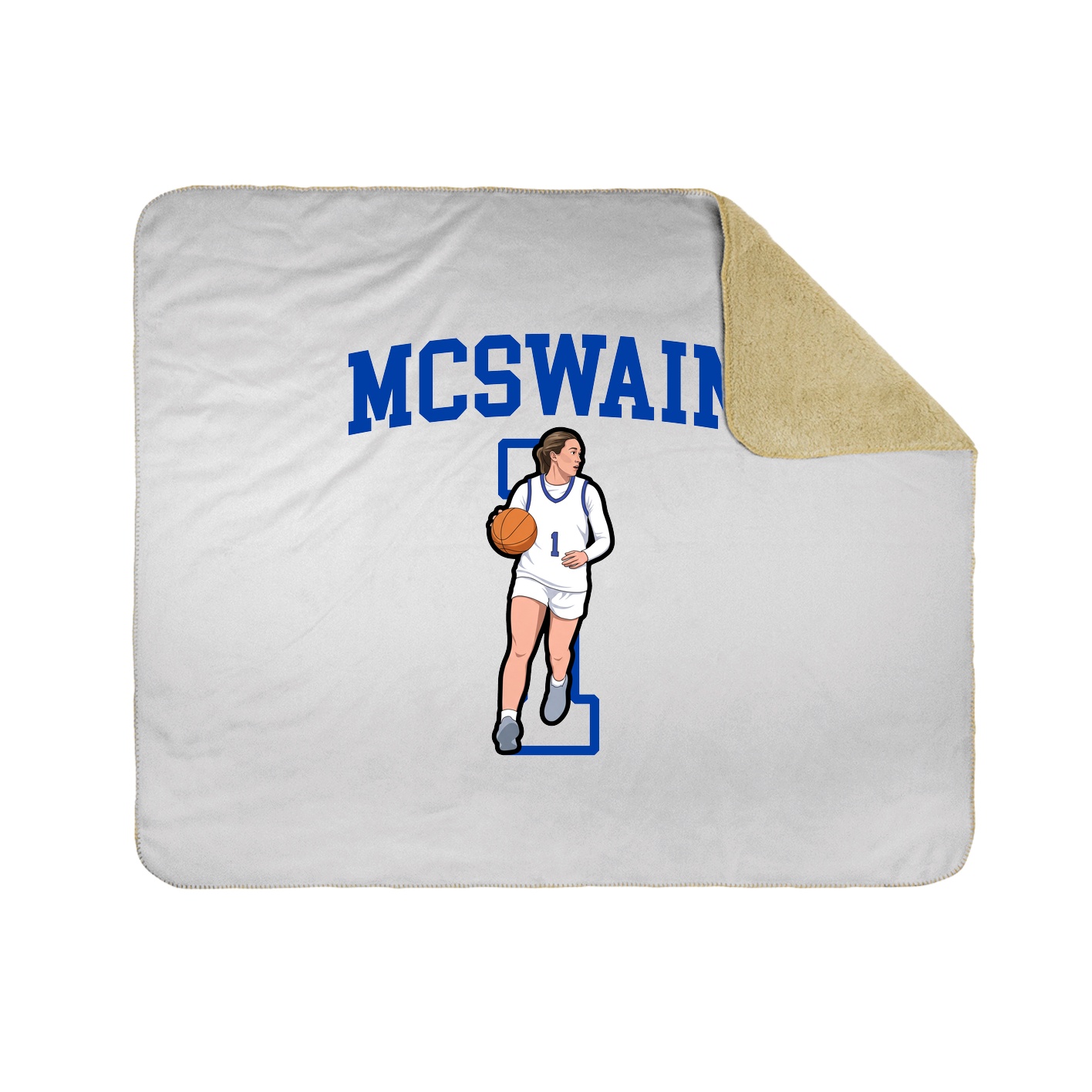 Throw Blanket — Shirsey in White