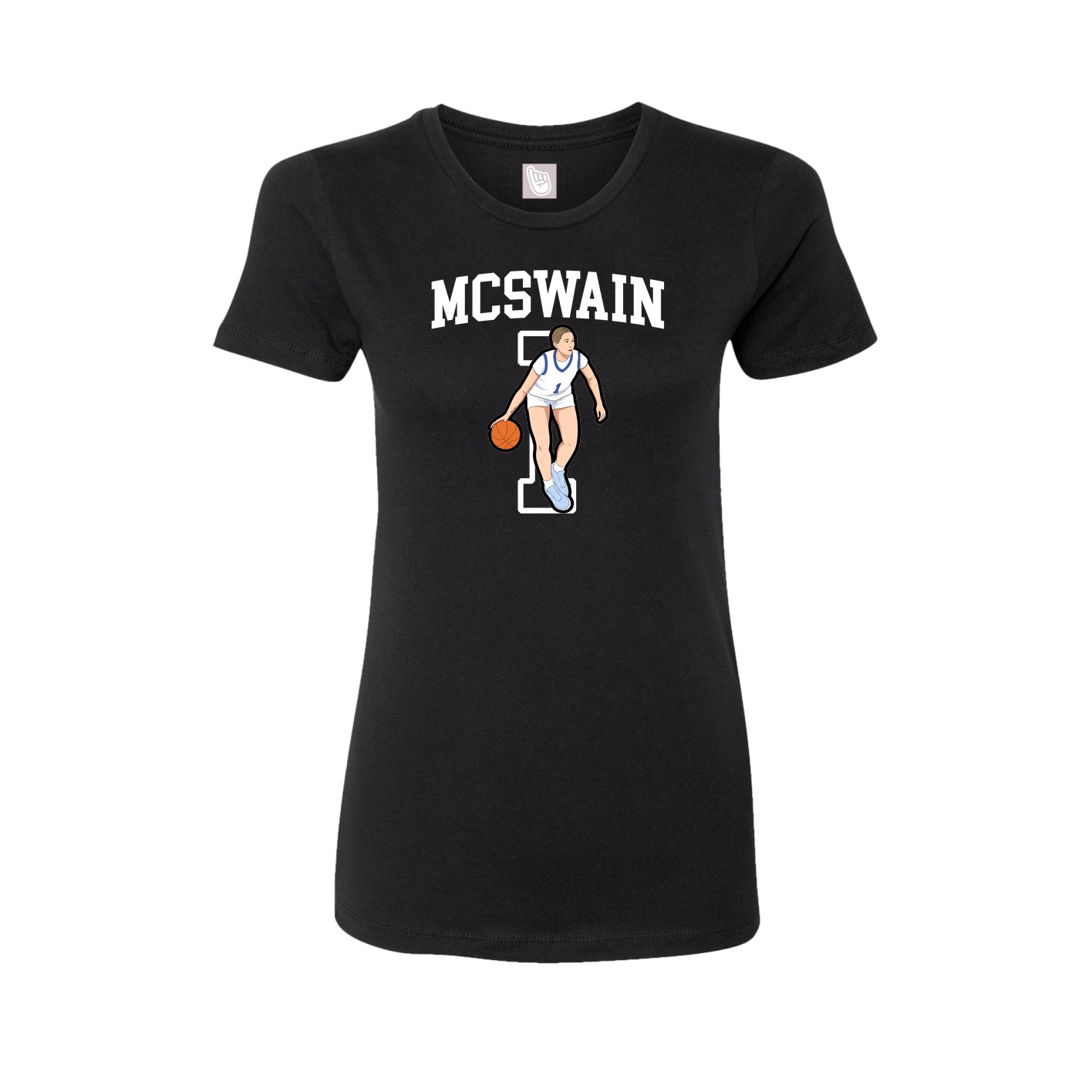 Fitted Women's Tee — Shirsey in Black