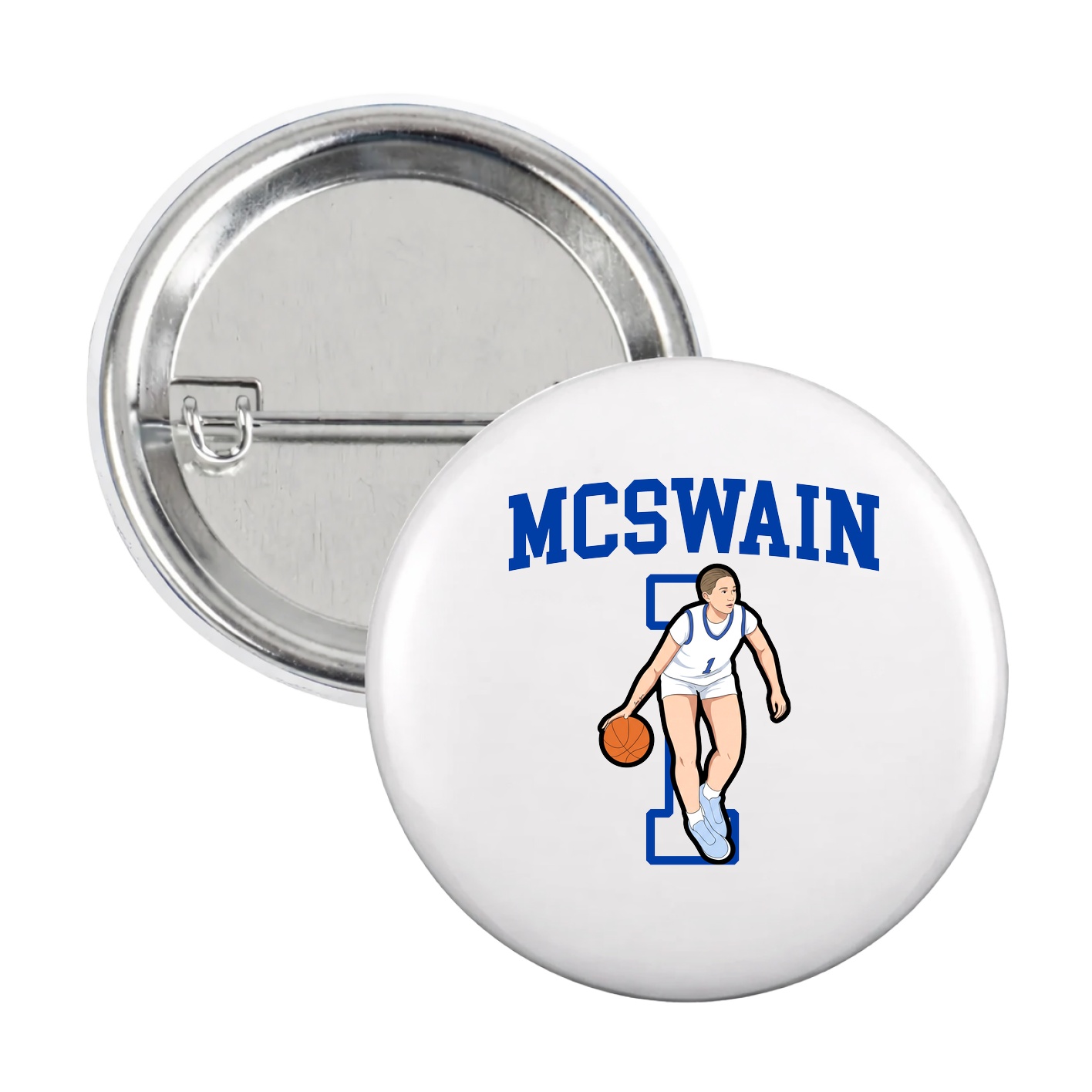 Game Day Button — Shirsey in White