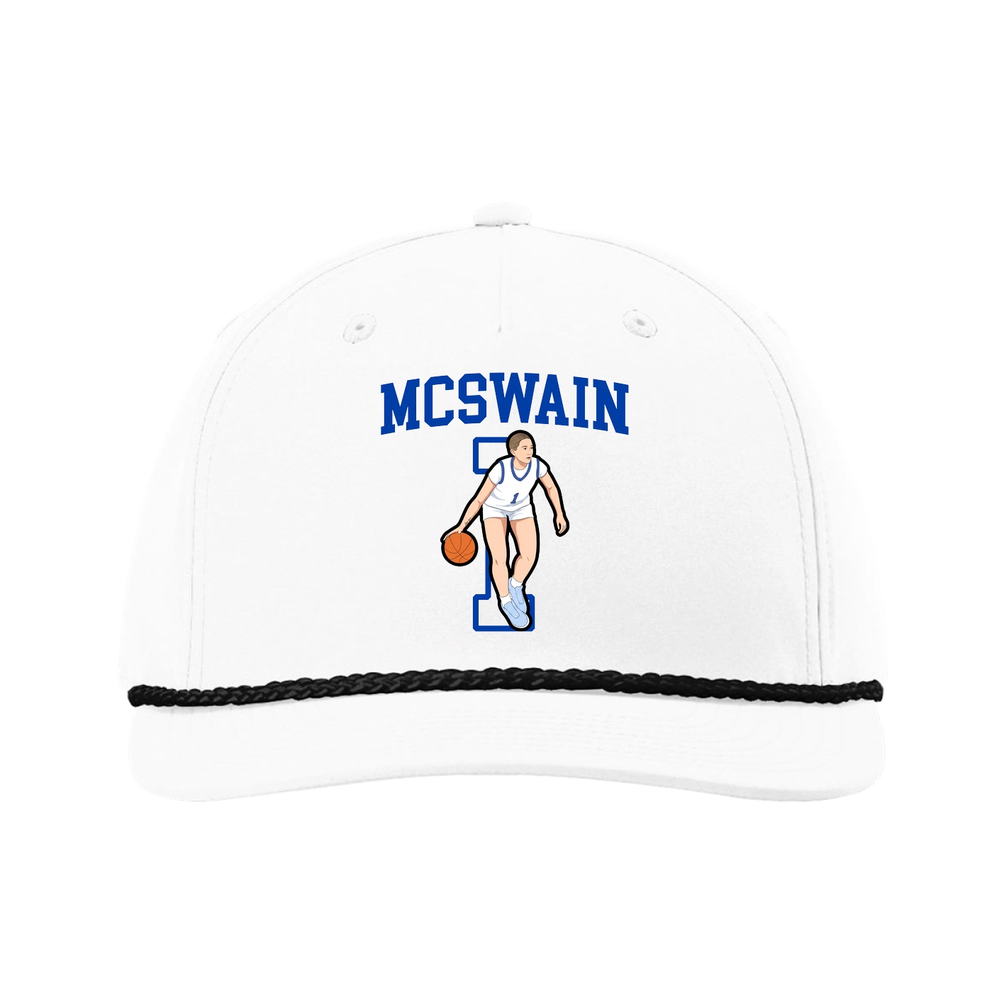 Five-Panel Classic Rope Cap — Shirsey in White