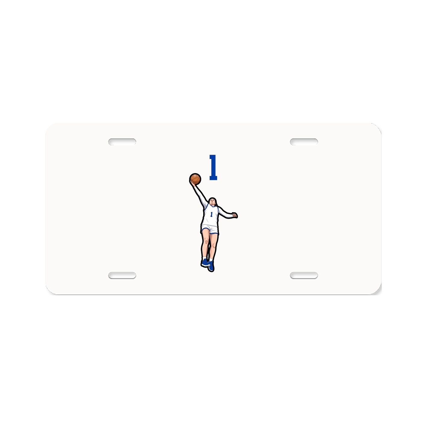 License Plate — Number Top in Classic