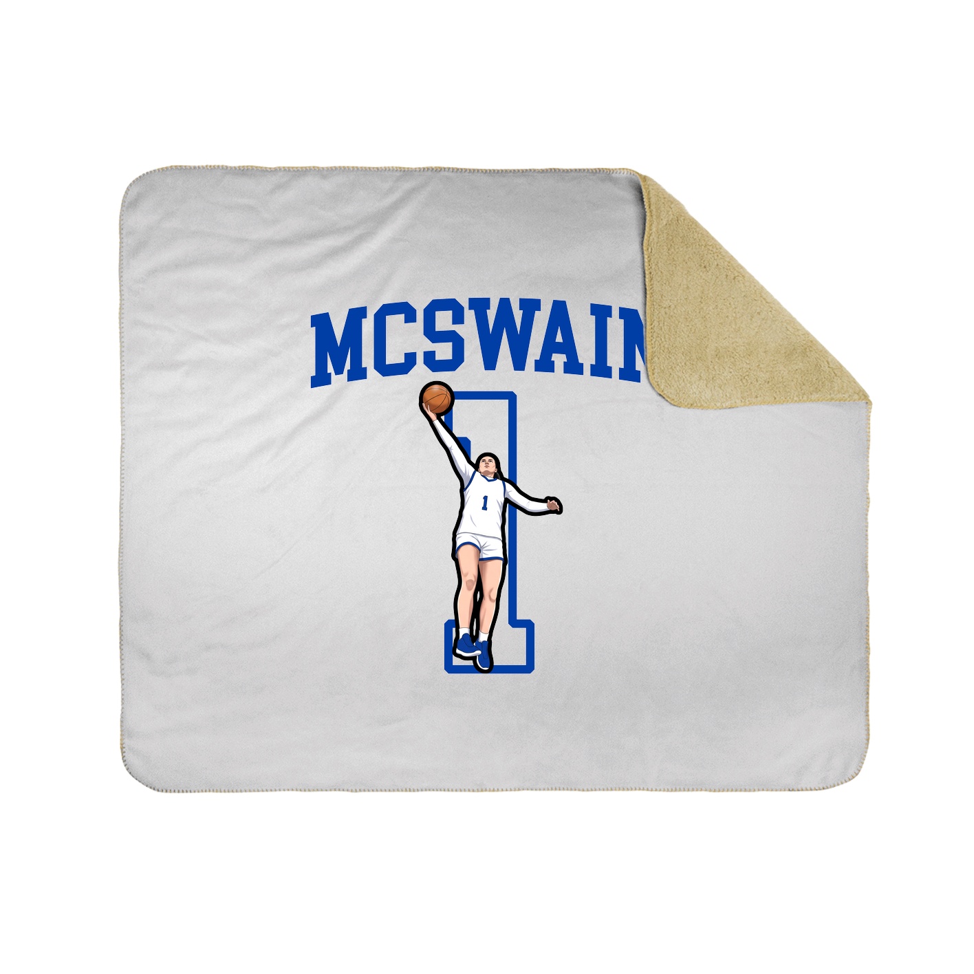 Throw Blanket — Shirsey in White