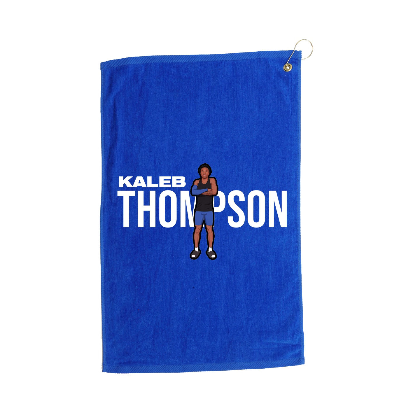 Golf Towel — Player Name in Royal