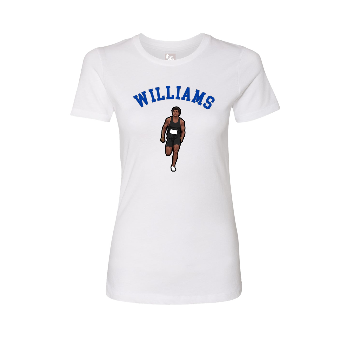 Fitted Women's Tee — Shirsey Arch in White