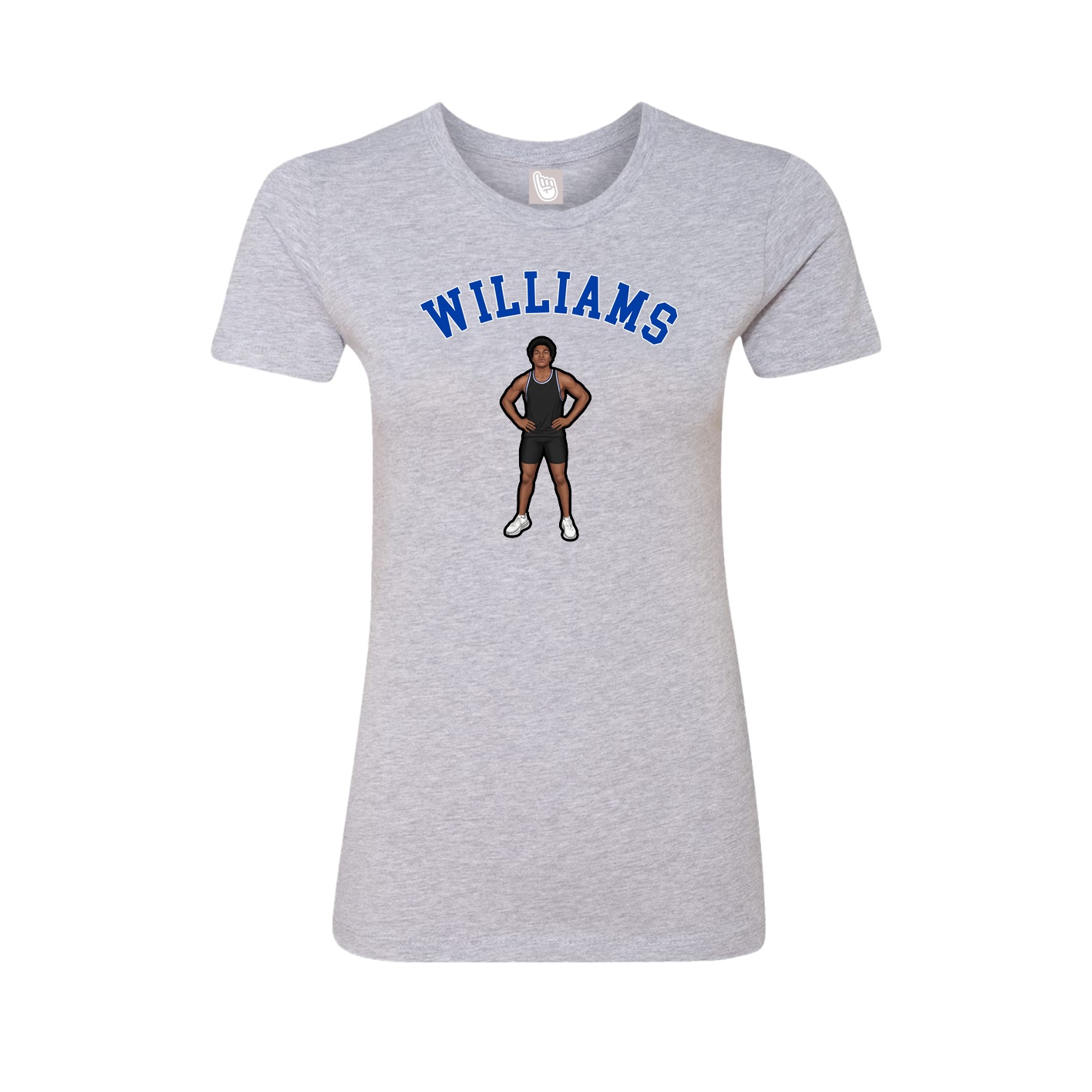 Fitted Women's Tee — Shirsey Arch in Grey