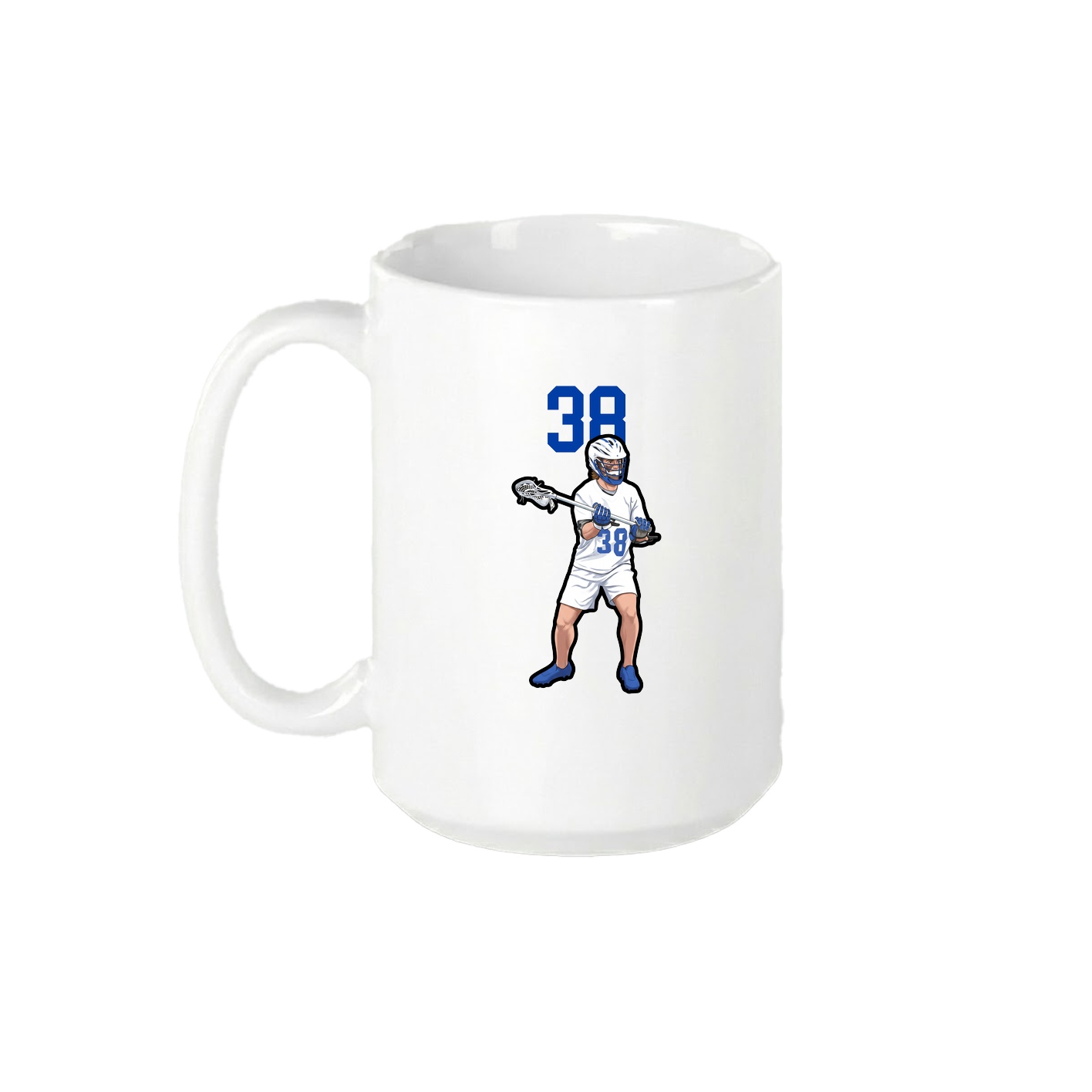15oz Coffee Mug — Number Top in White