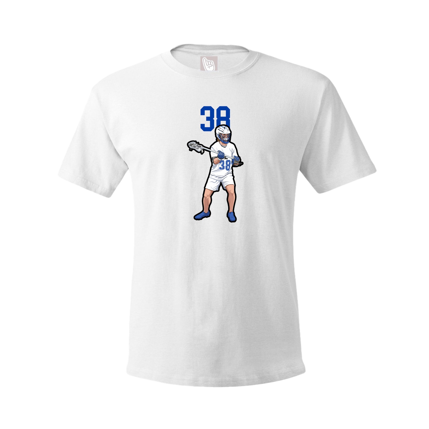 Youth Tee — Number Top in White