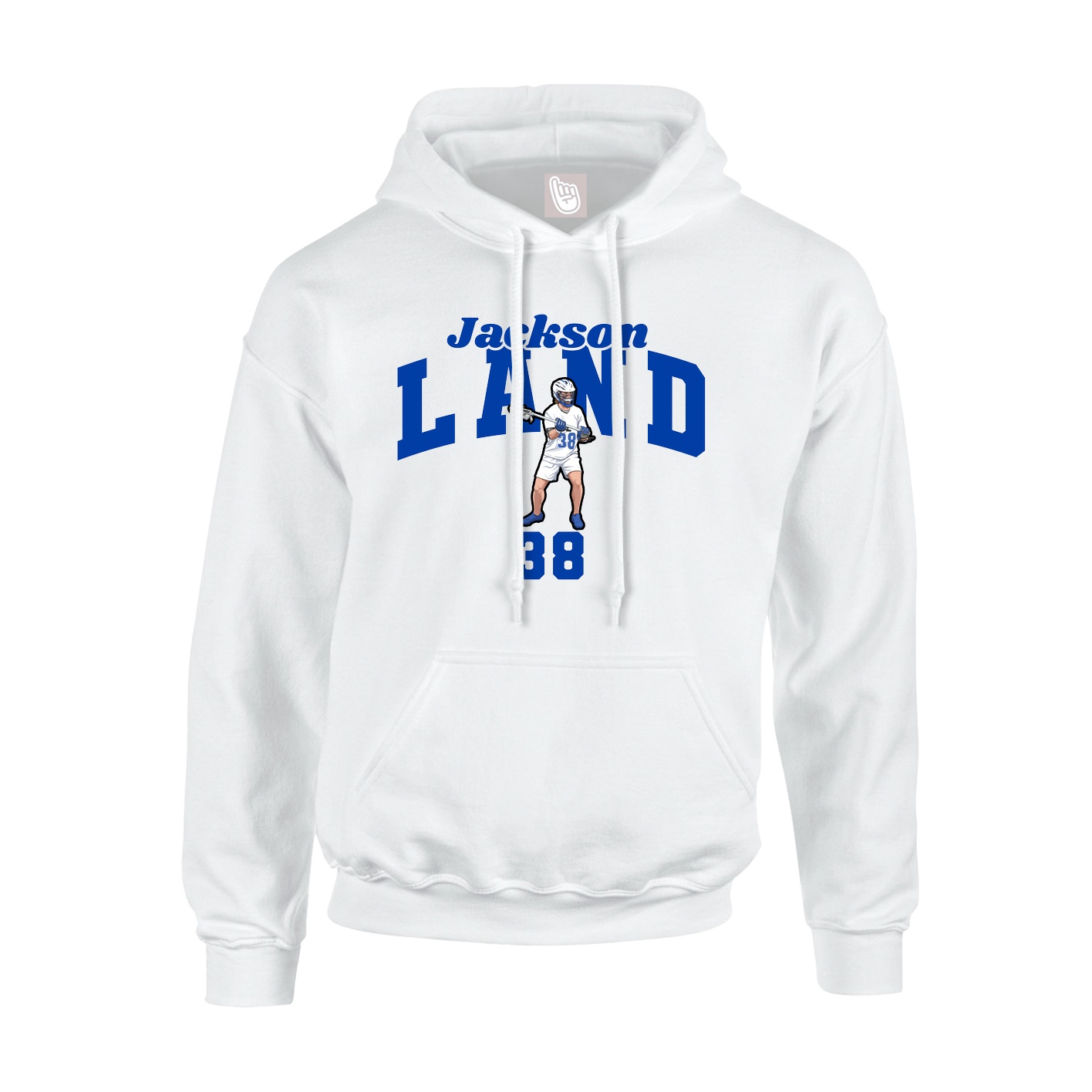 Hoodie — Signature Arch in White