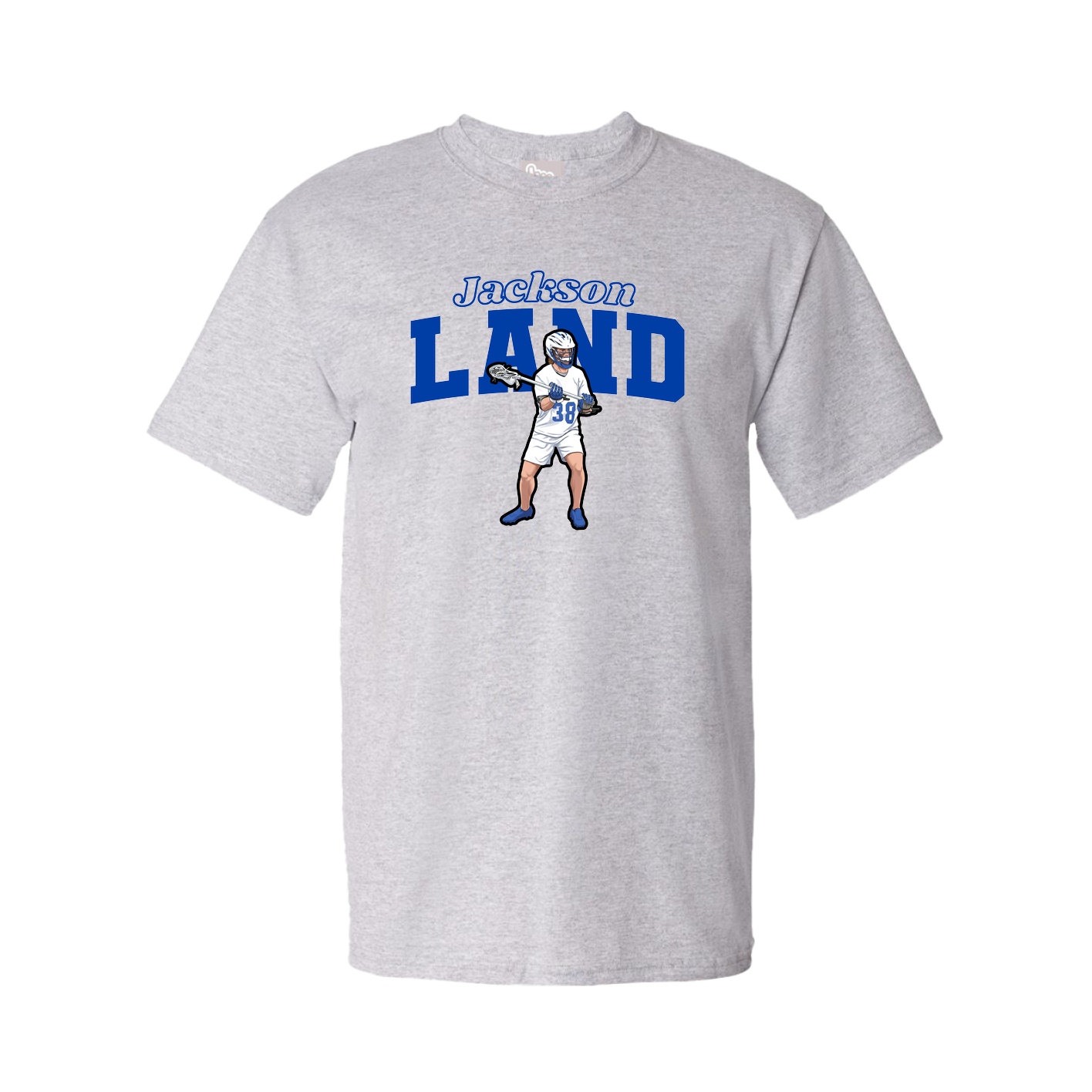 Youth Tee — Name Arch in Grey