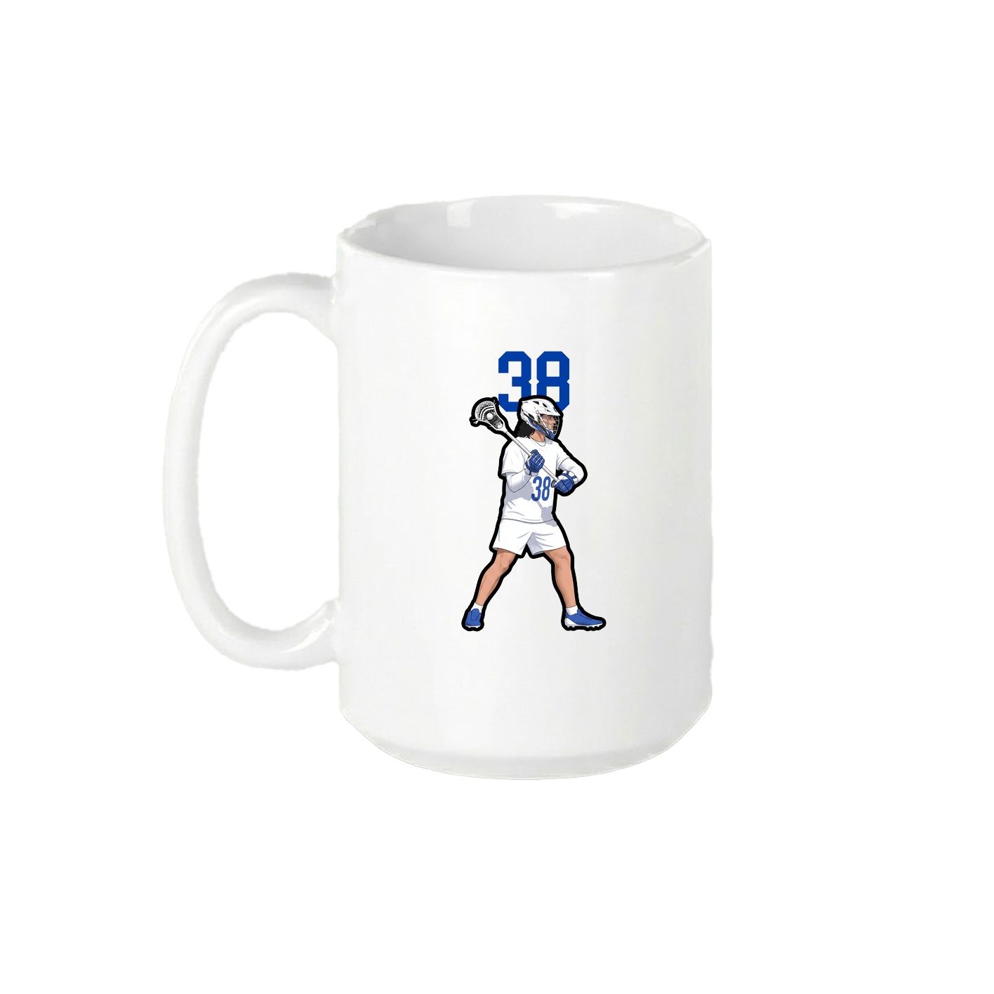15oz Coffee Mug — Number Top in White