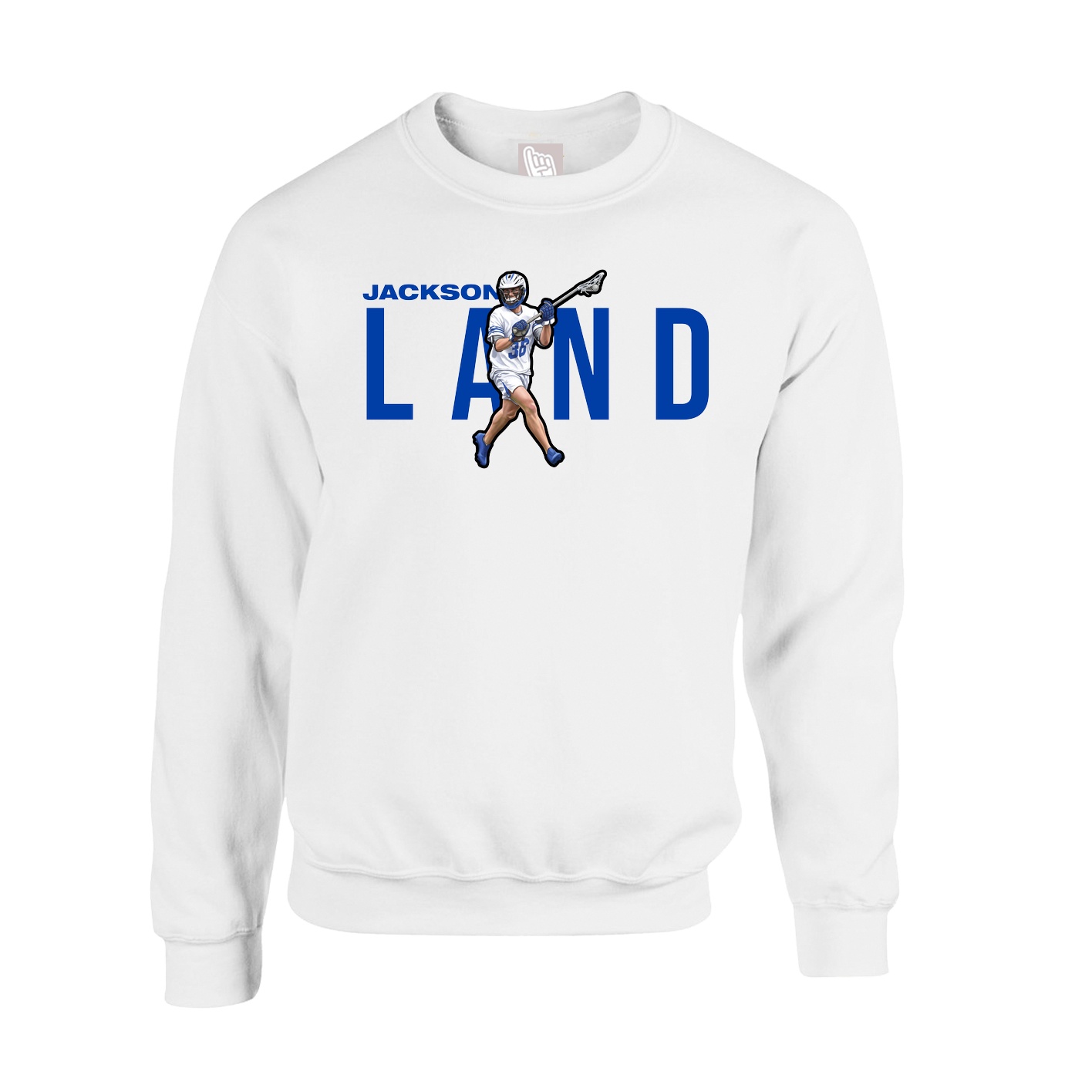Fleece Crew — Player Name in White