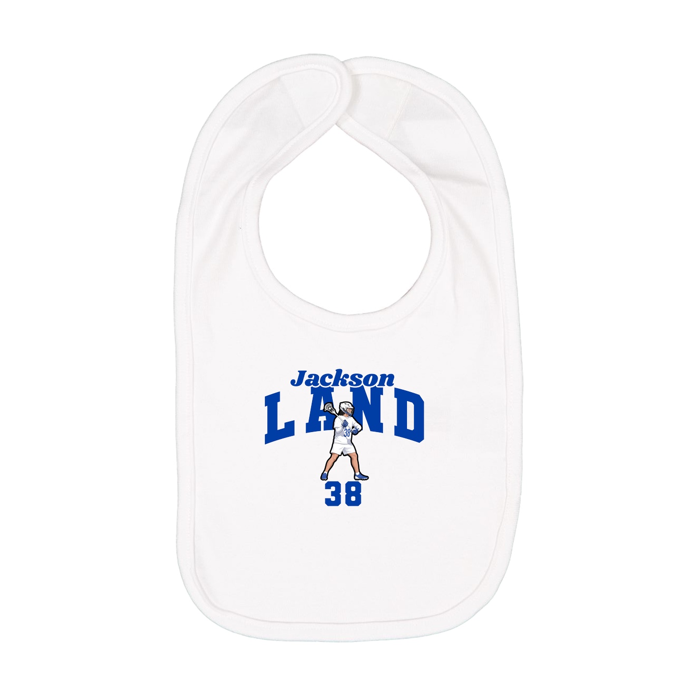 Infant Bib — Signature Arch in White