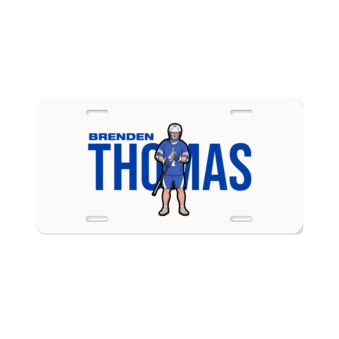 License Plate — Player Name in Classic