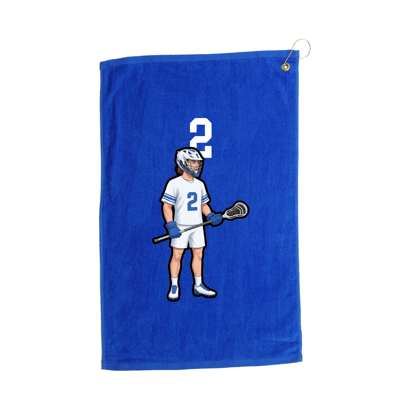 Golf Towel — Number Top in Royal