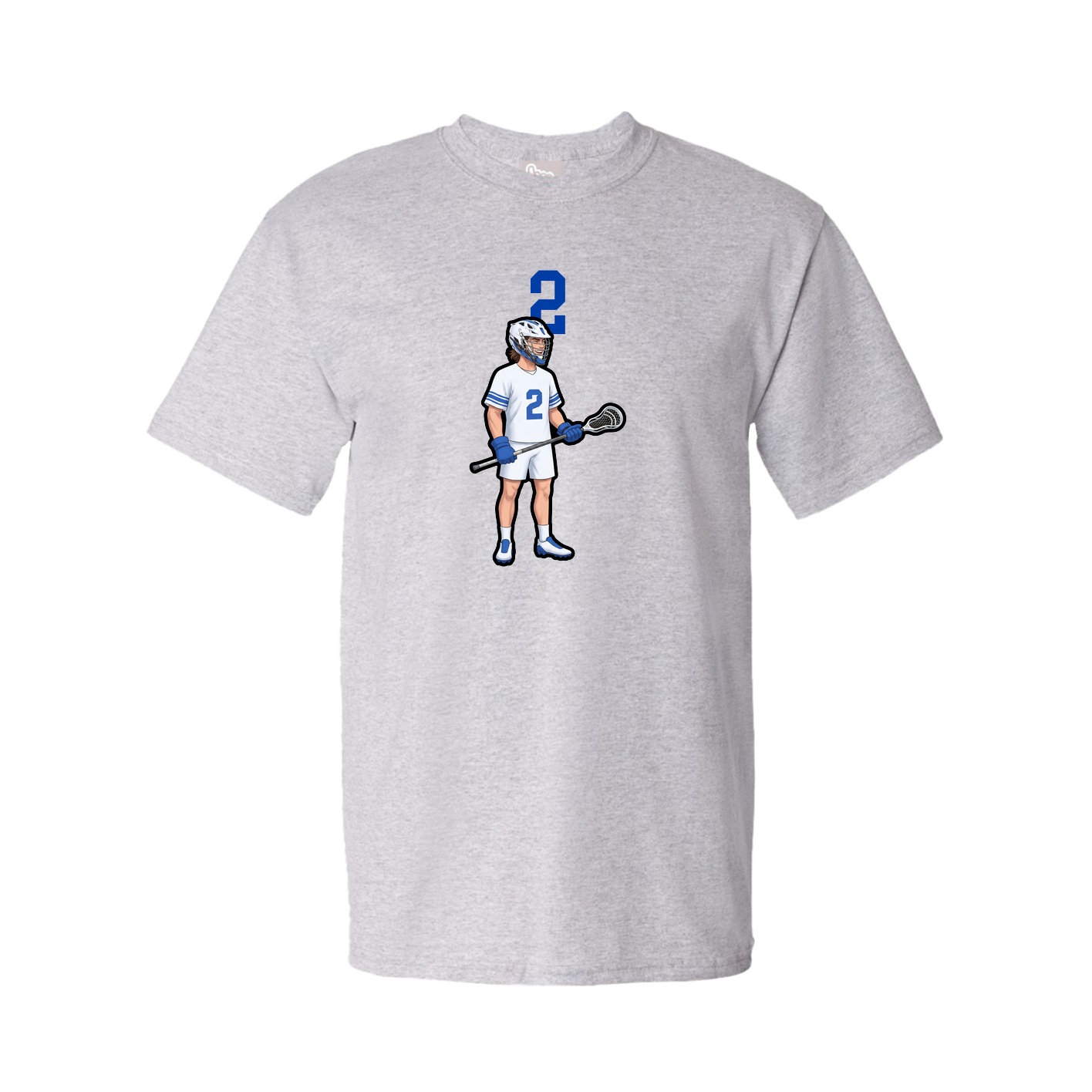 Youth Tee — Number Top in Grey