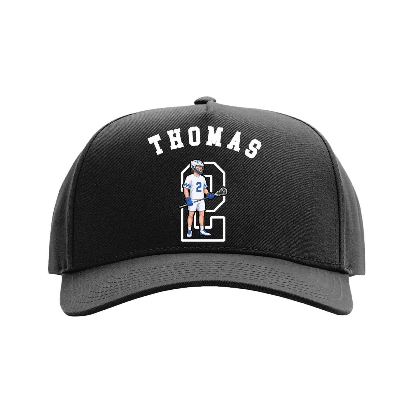 Full Fabric Five-Panel Champ Cap — Shirsey Arch in Black