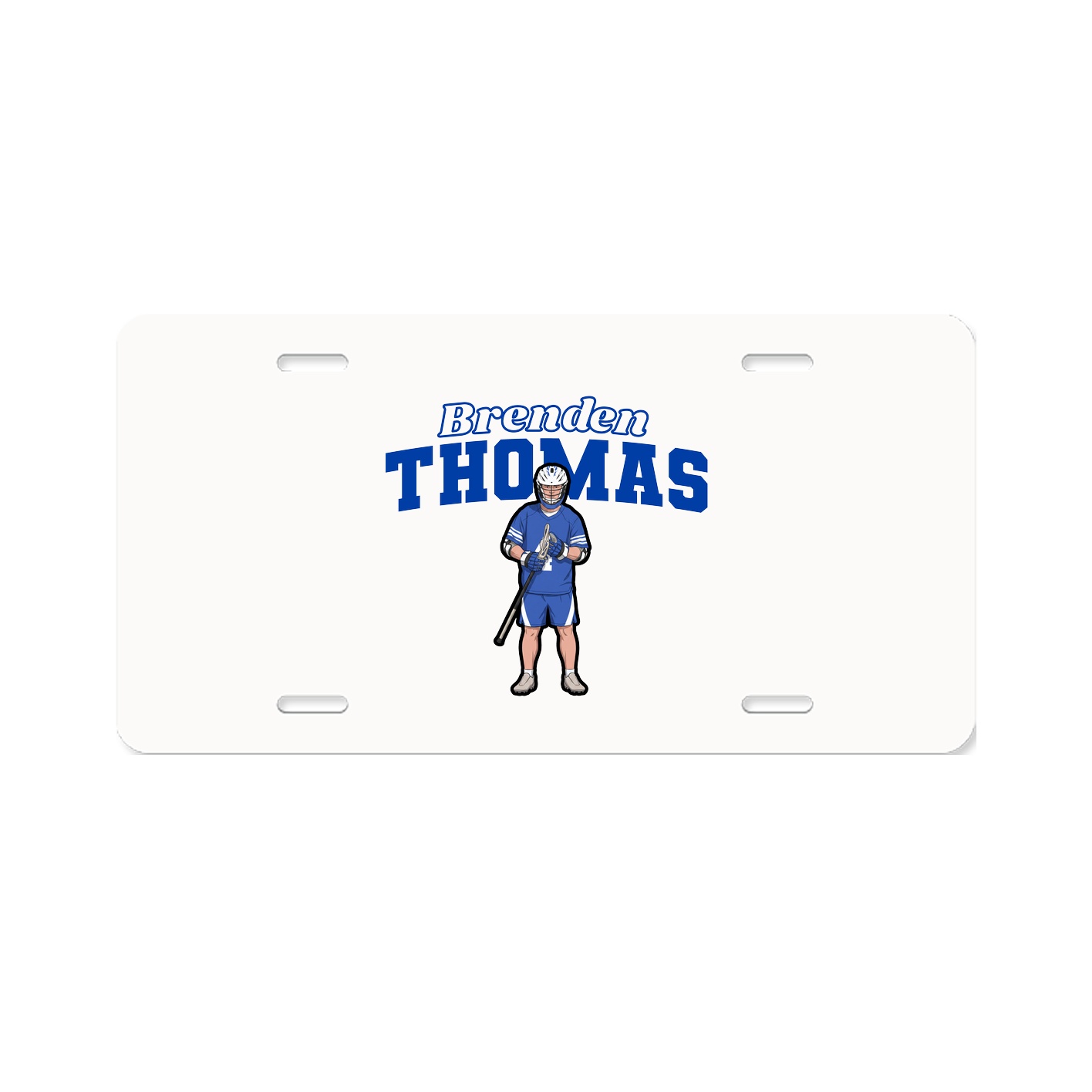 License Plate — Name Arch in Classic