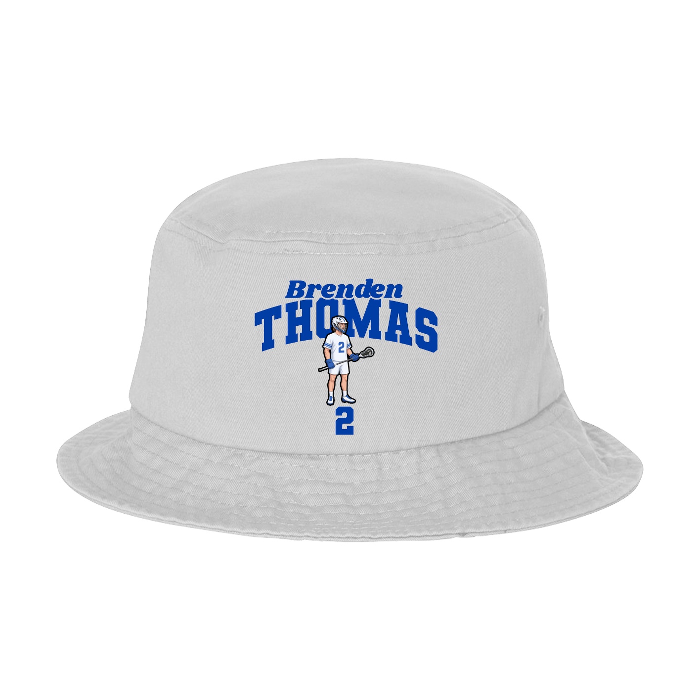 Bucket Cap — Signature Arch in White