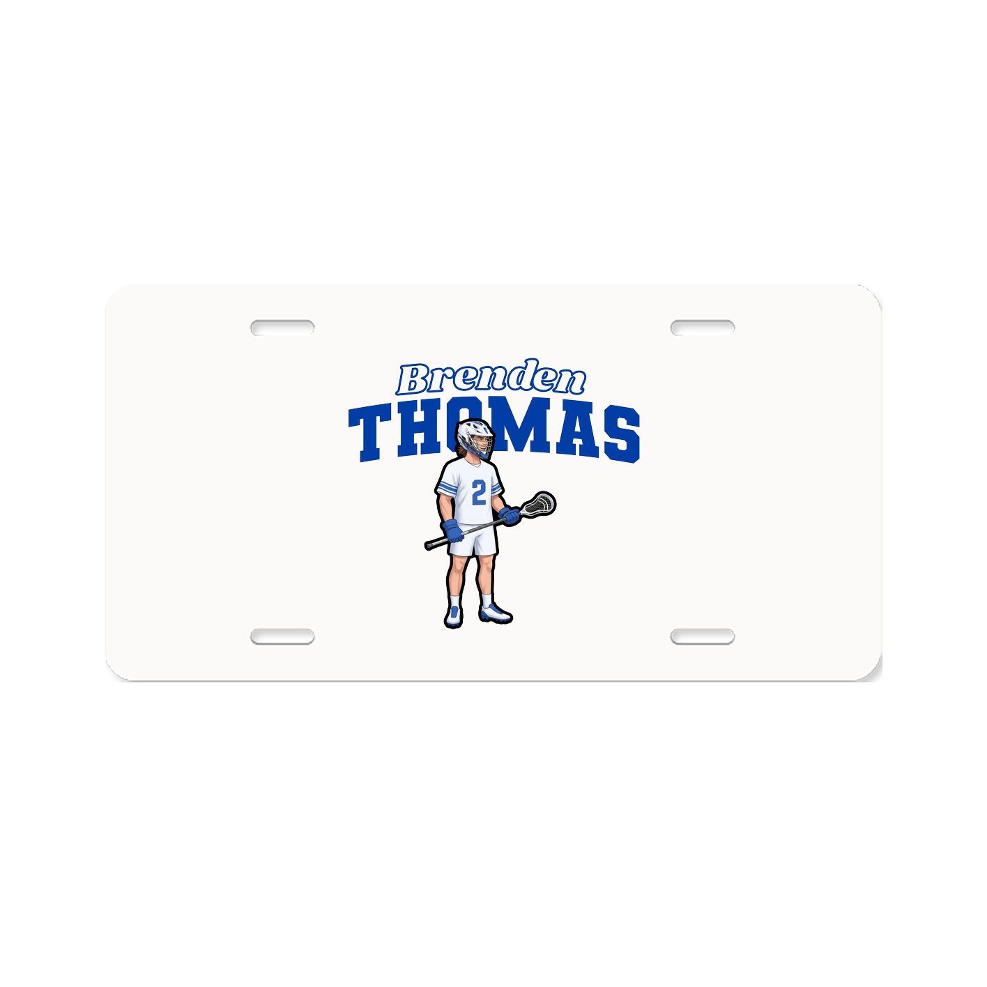 License Plate — Name Arch in Classic