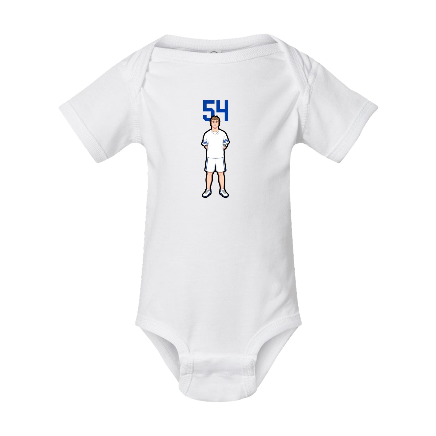 Baby Onesie — Number Top in White