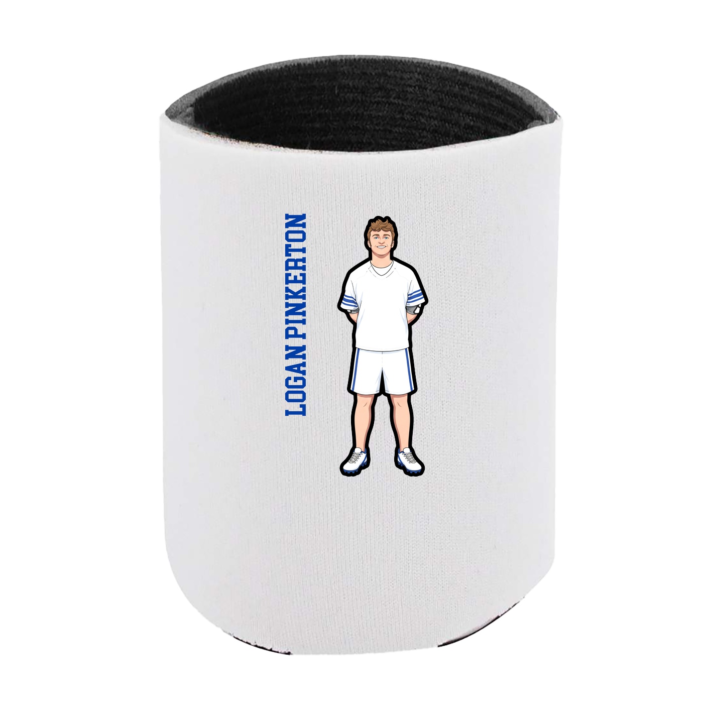 Can Holder — Name Vertical in White