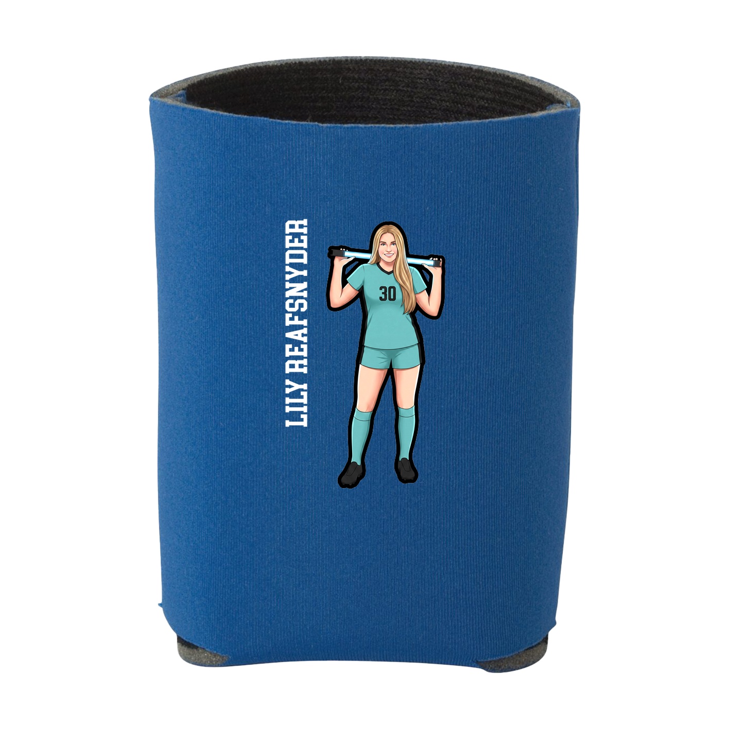 Can Holder — Name Vertical in Royal