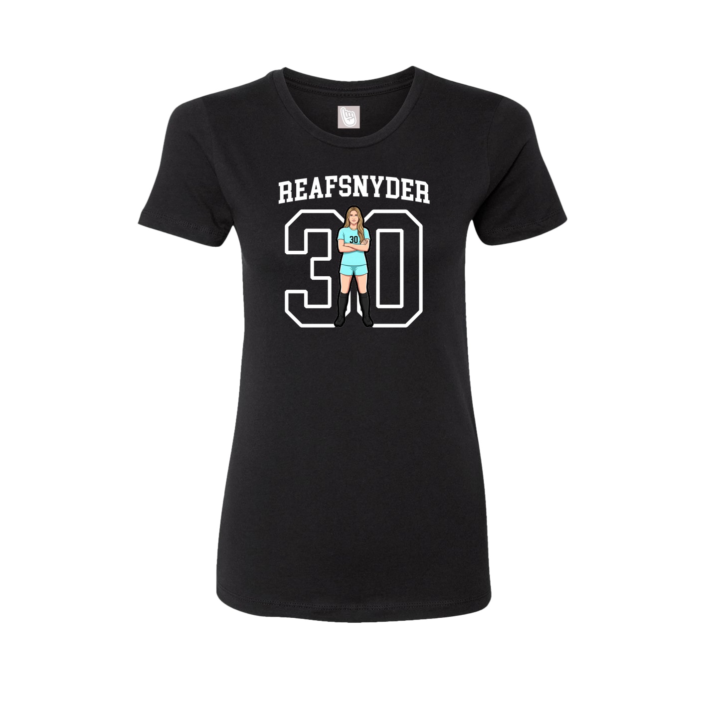 Fitted Women's Tee — Shirsey in Black