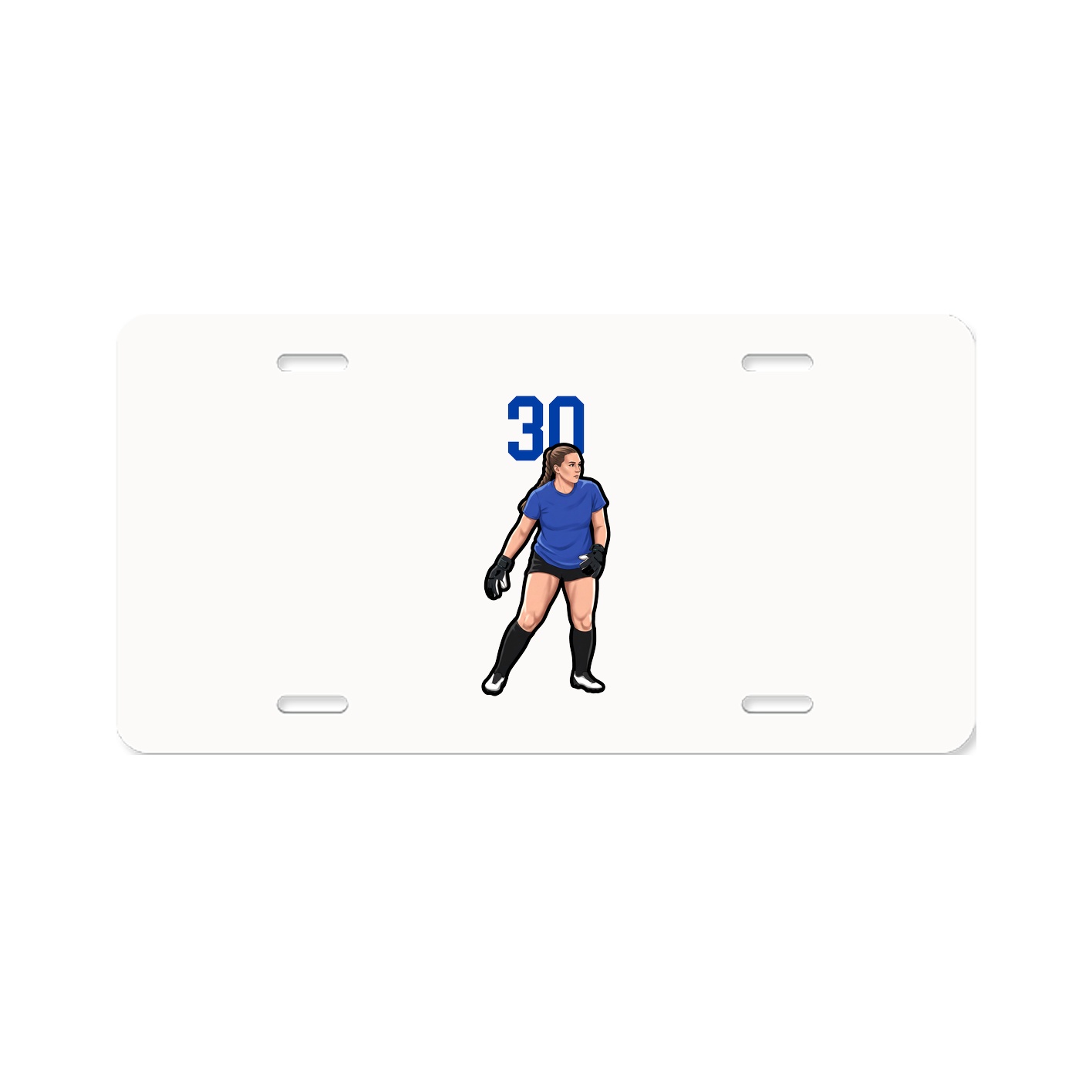 License Plate — Number Top in Classic